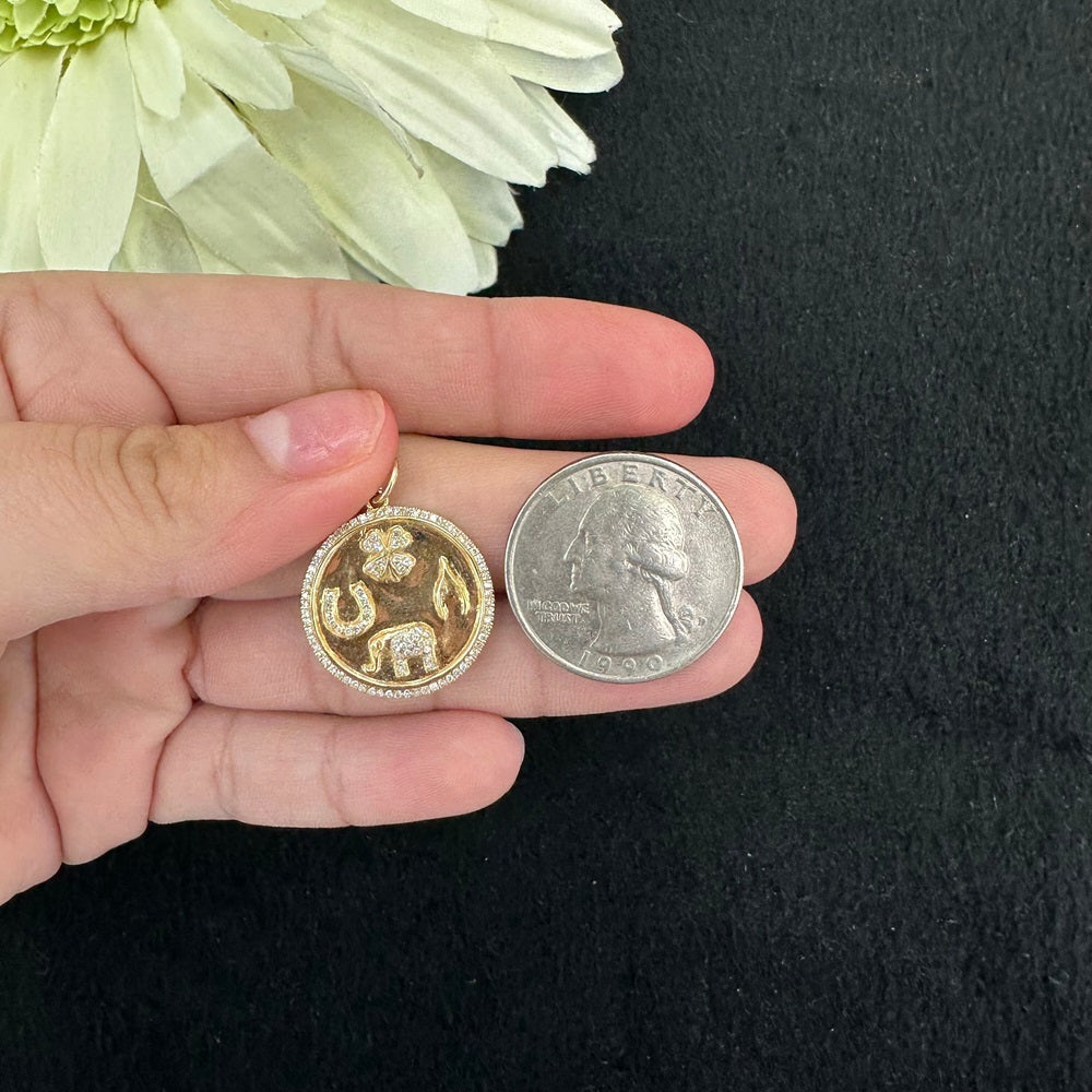4 Charms Shiny Pendant