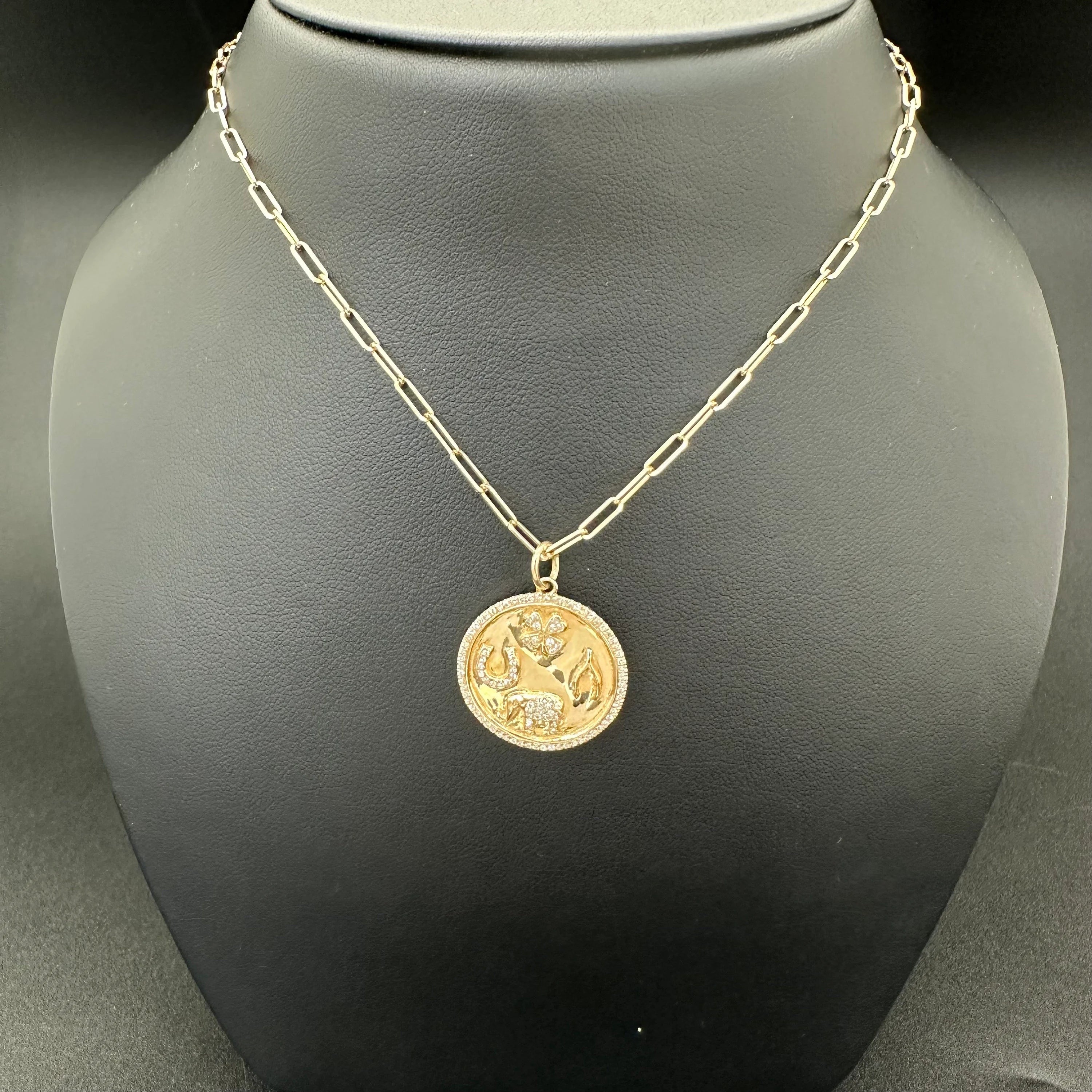 4 Charms Shiny Pendant