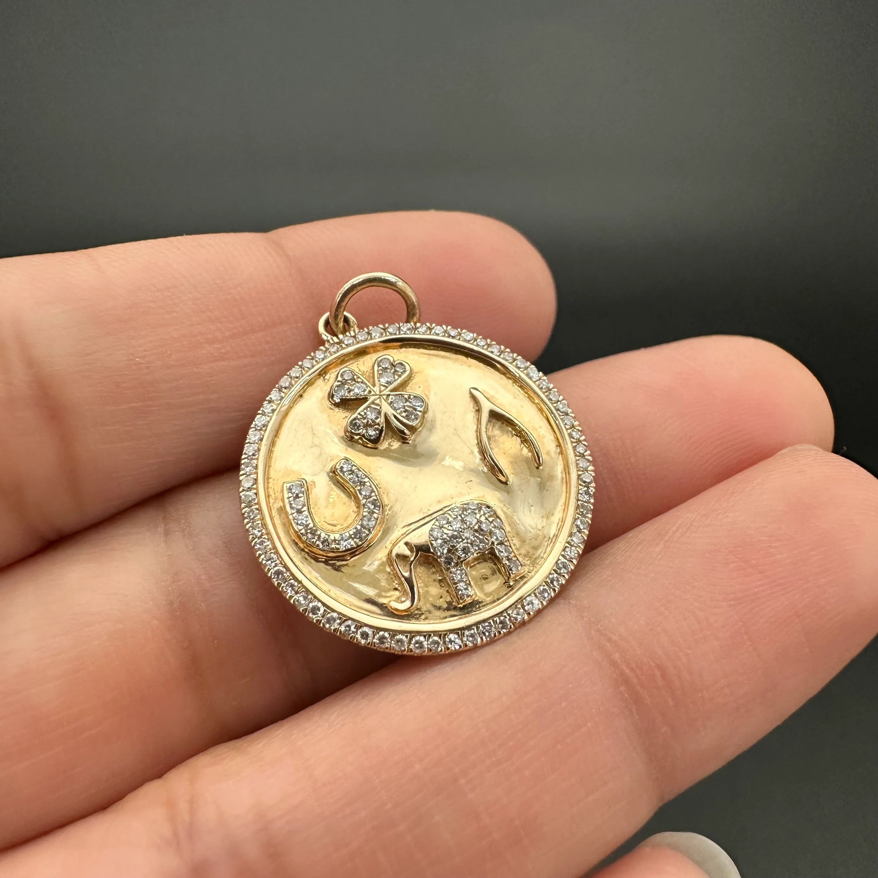 4 Charms Shiny Pendant