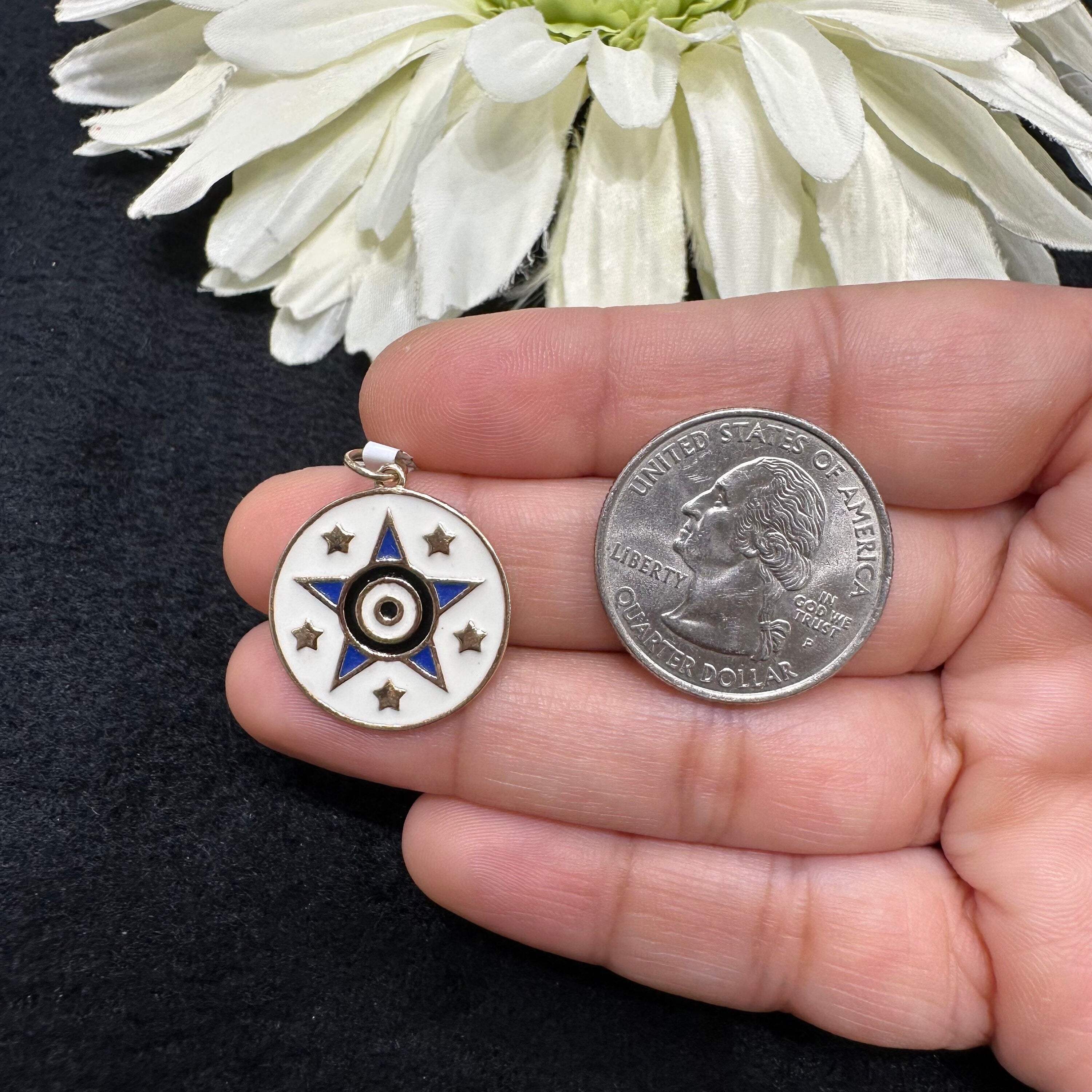 Colored Enamel Pendant
