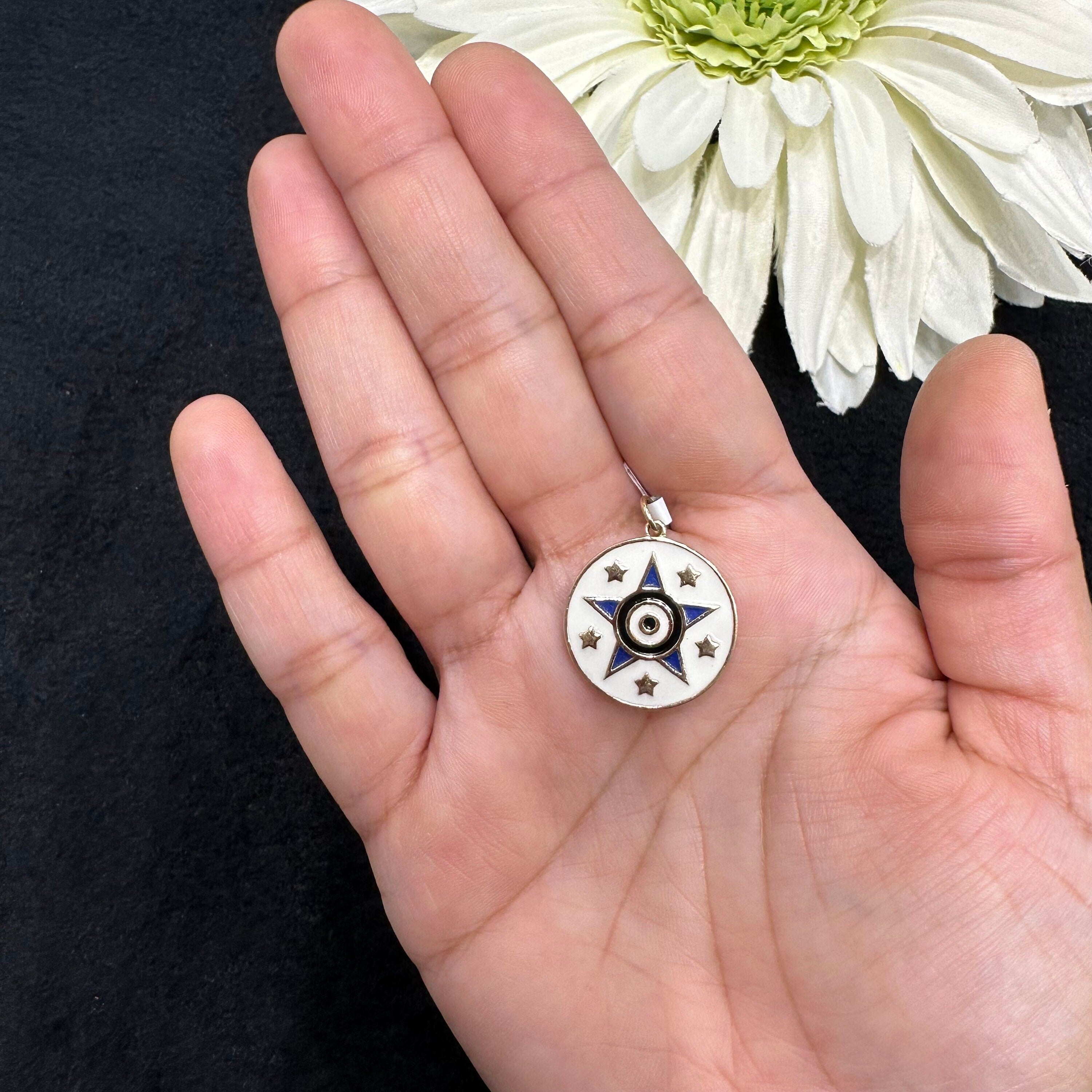 Colored Enamel Pendant
