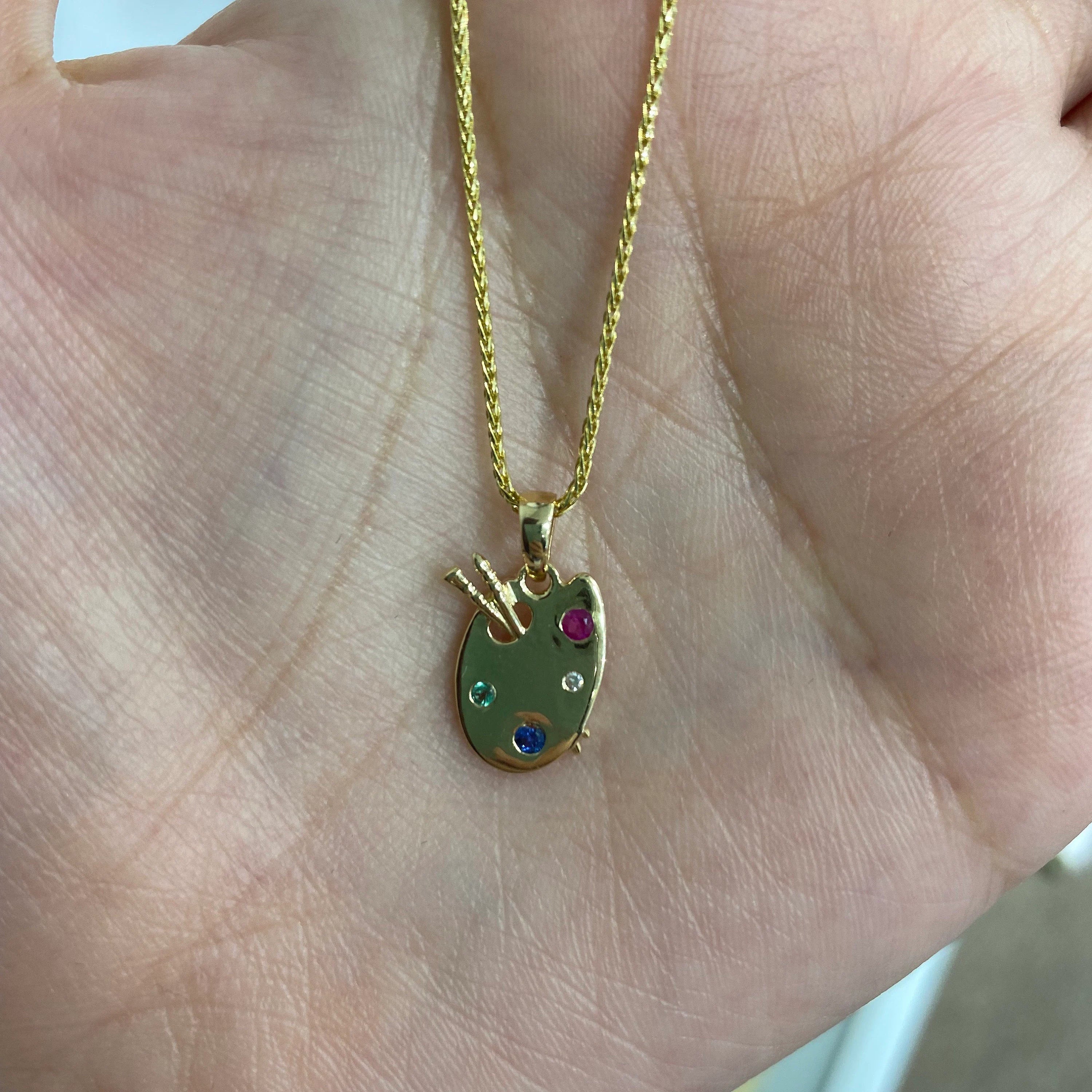 Golden Palette Pendant