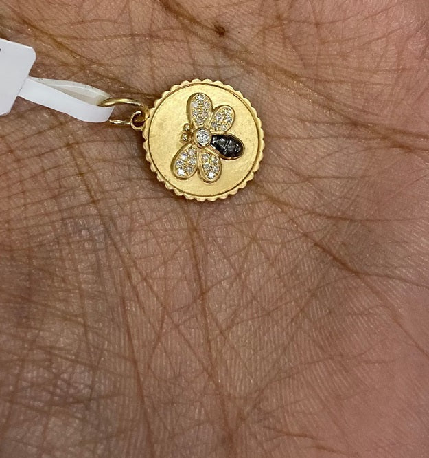 Bee Disc Pendant