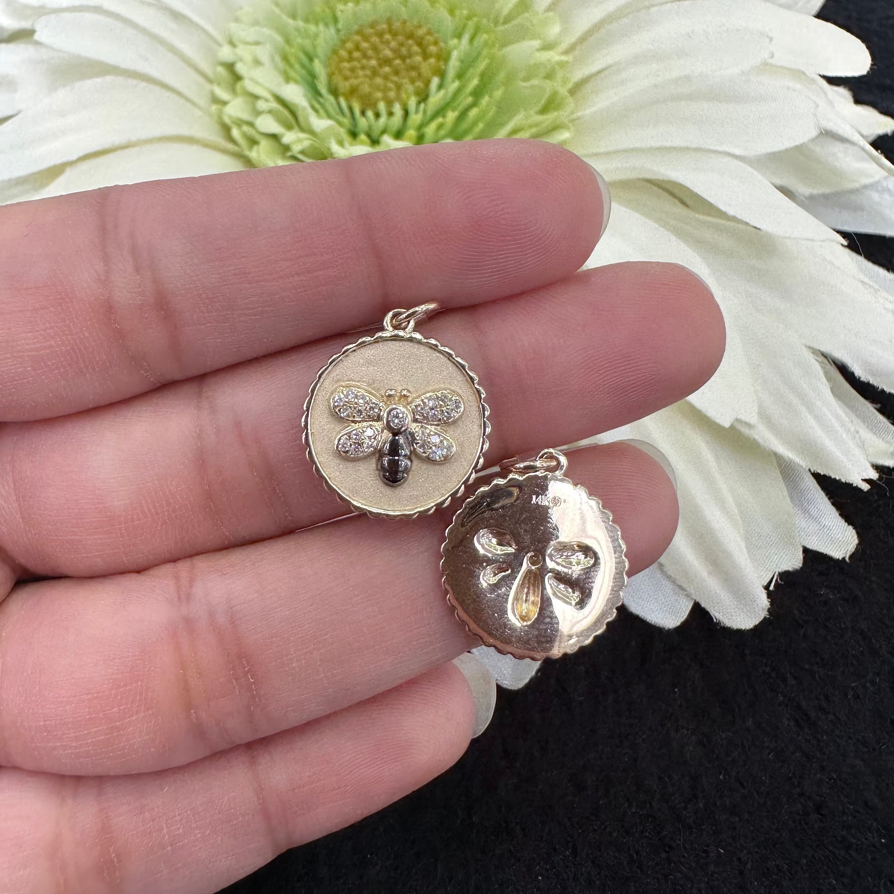 Bee Disc Pendant