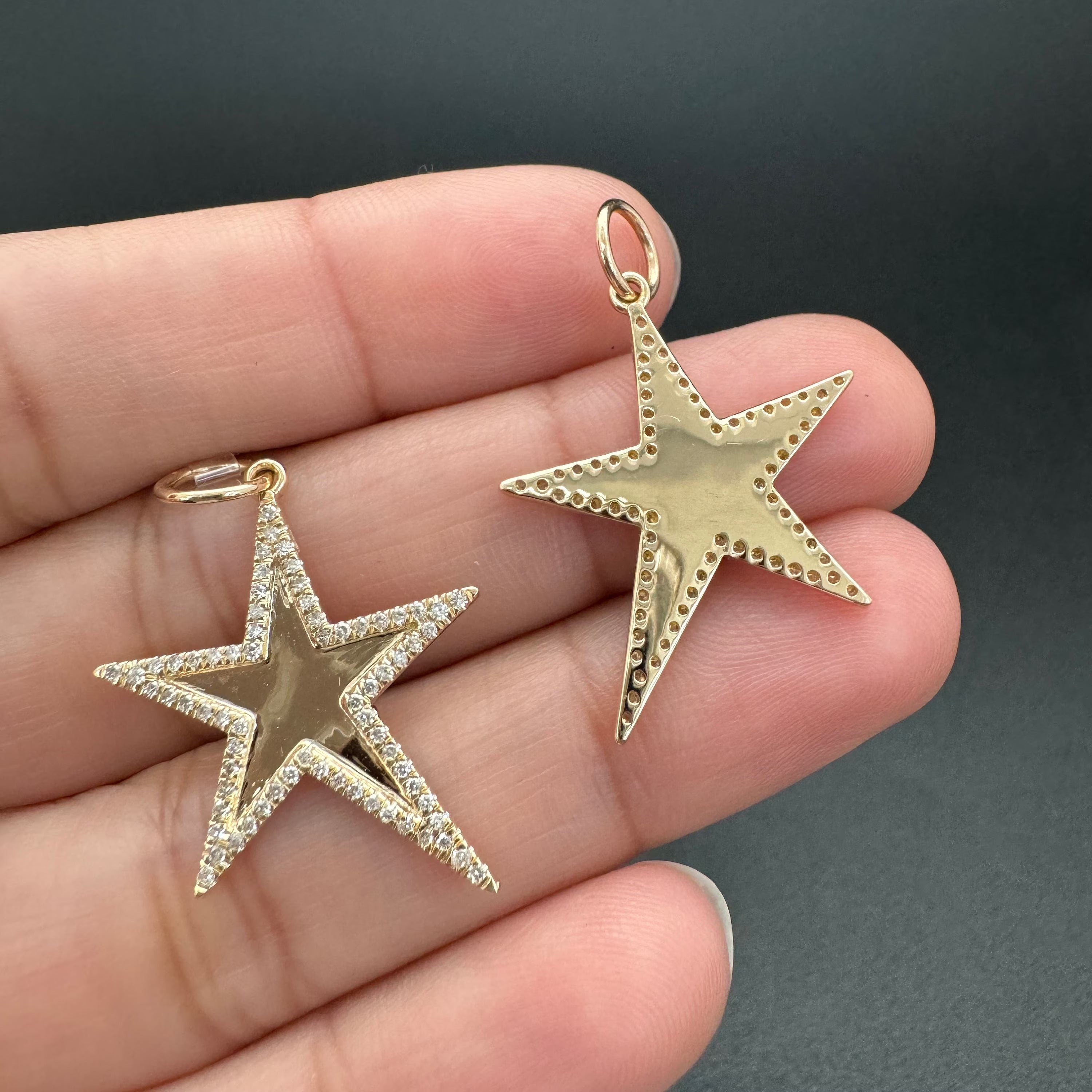 Dangling Diamond Star Pendant