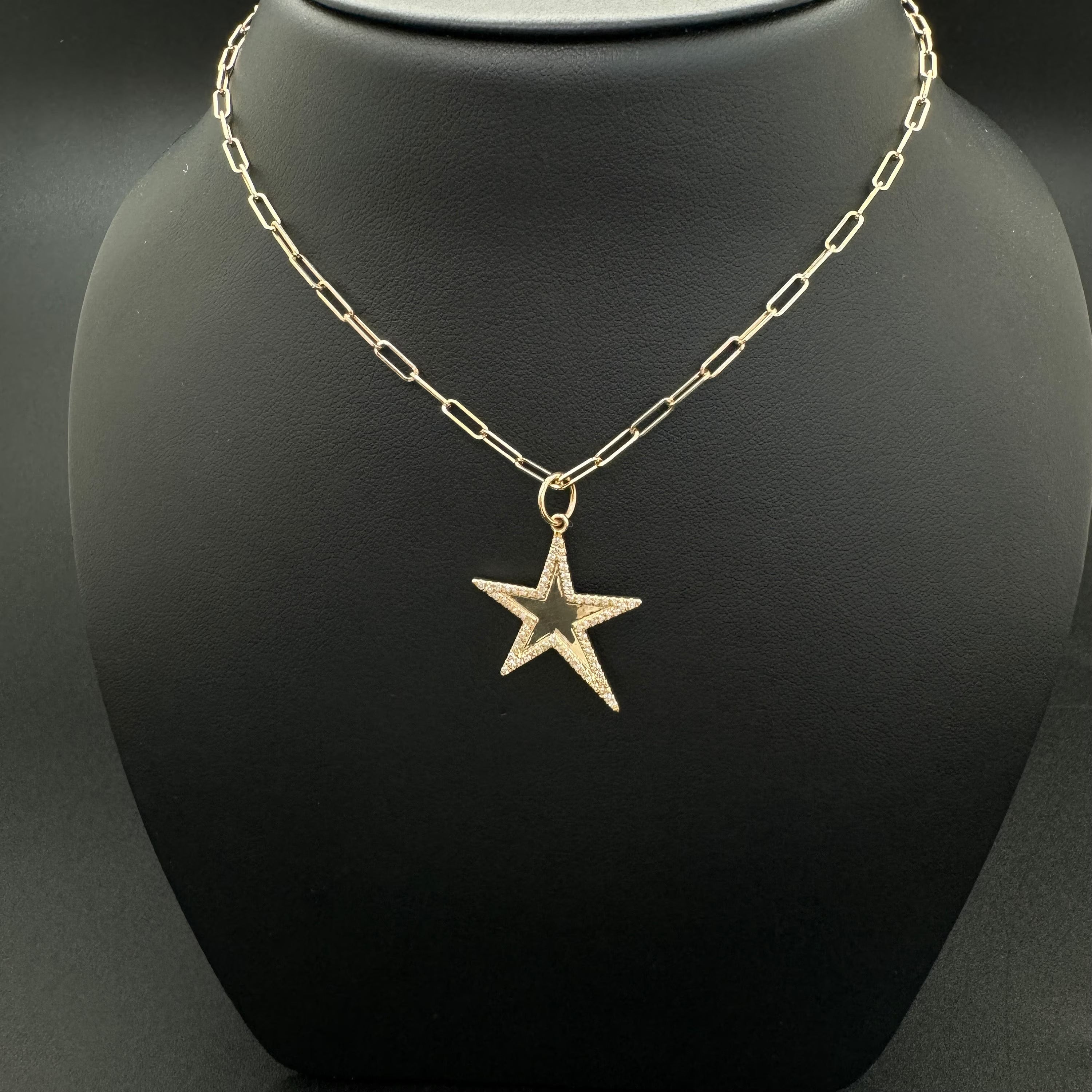 Dangling Diamond Star Pendant