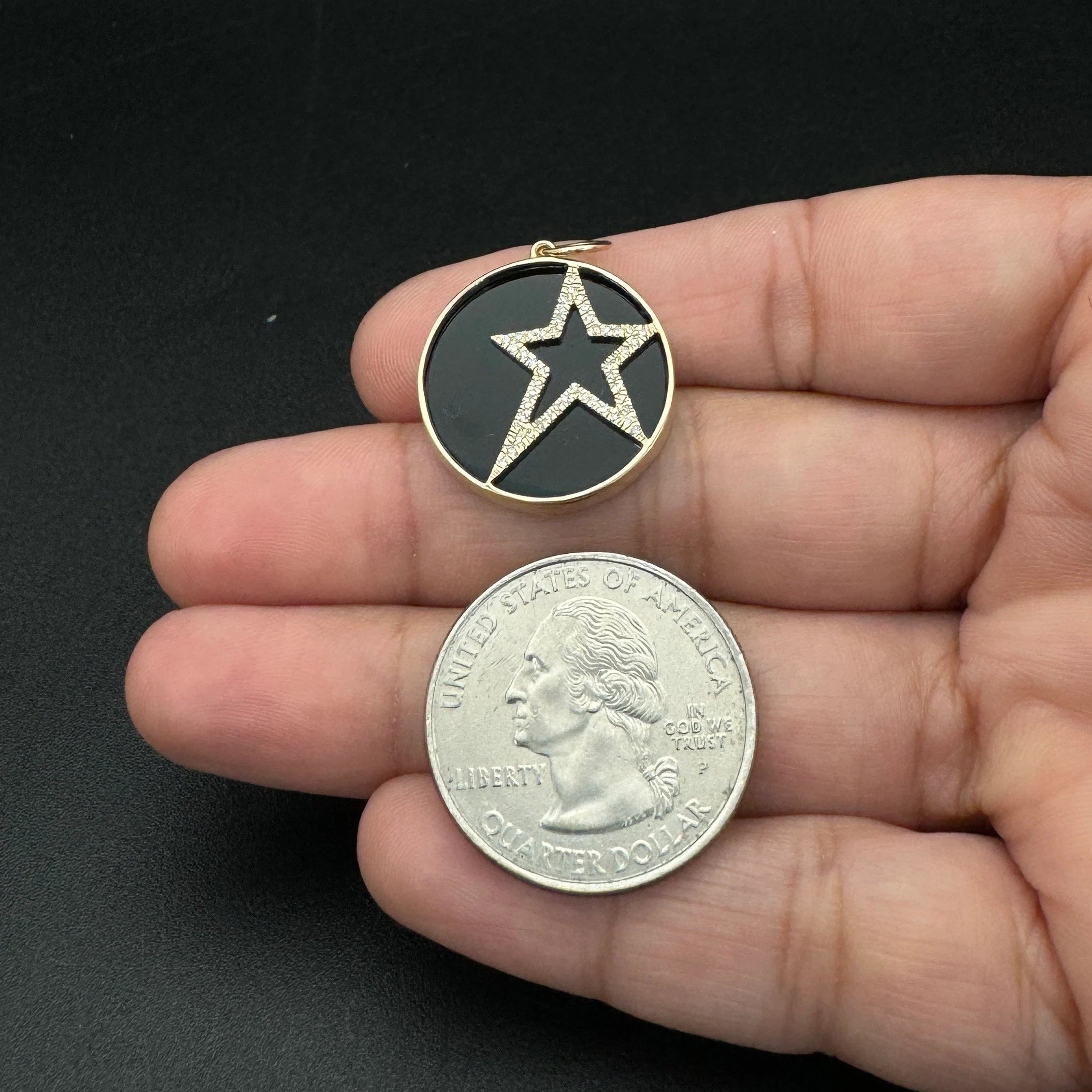 Black Onyx Star Pendant