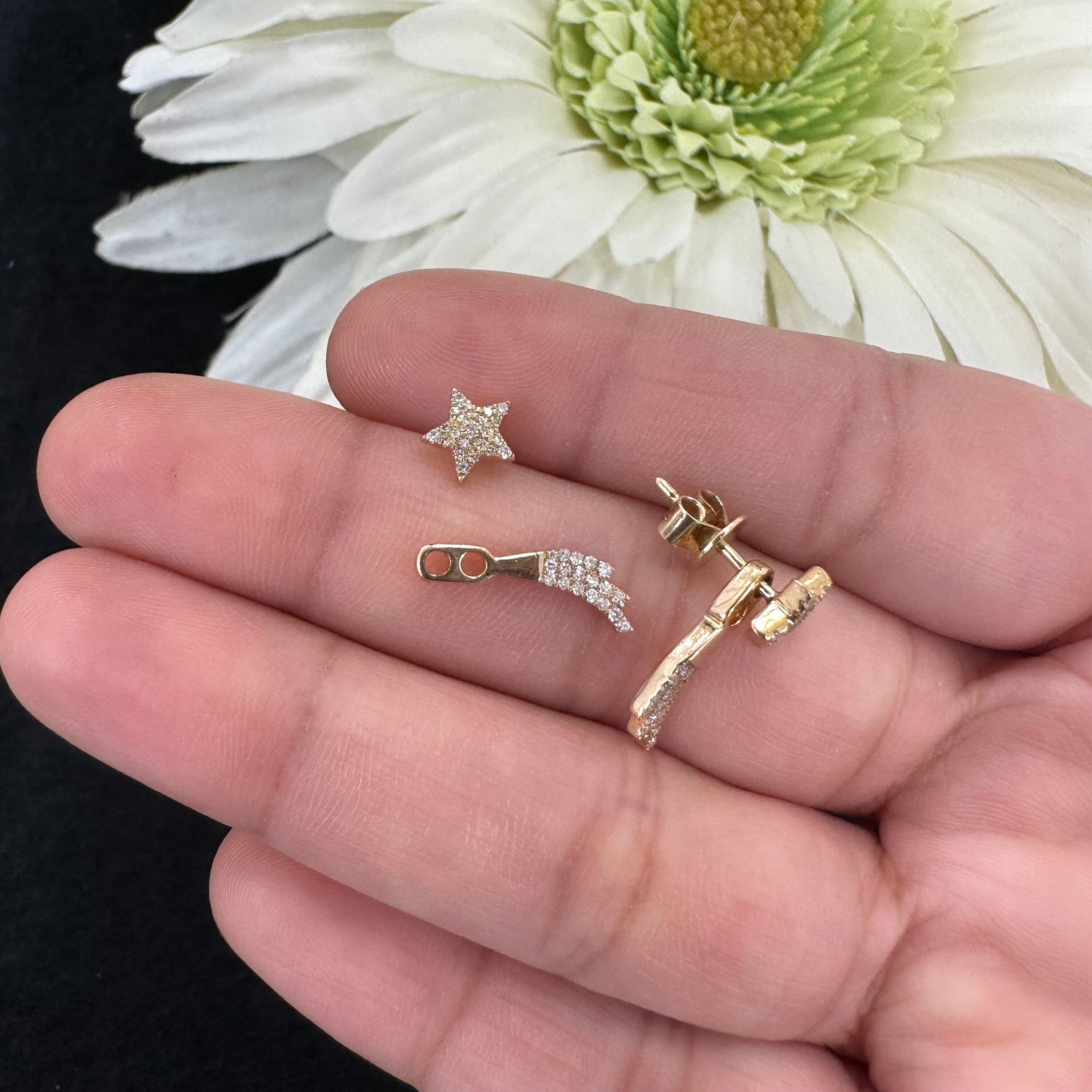 Comet Star Ear Studs