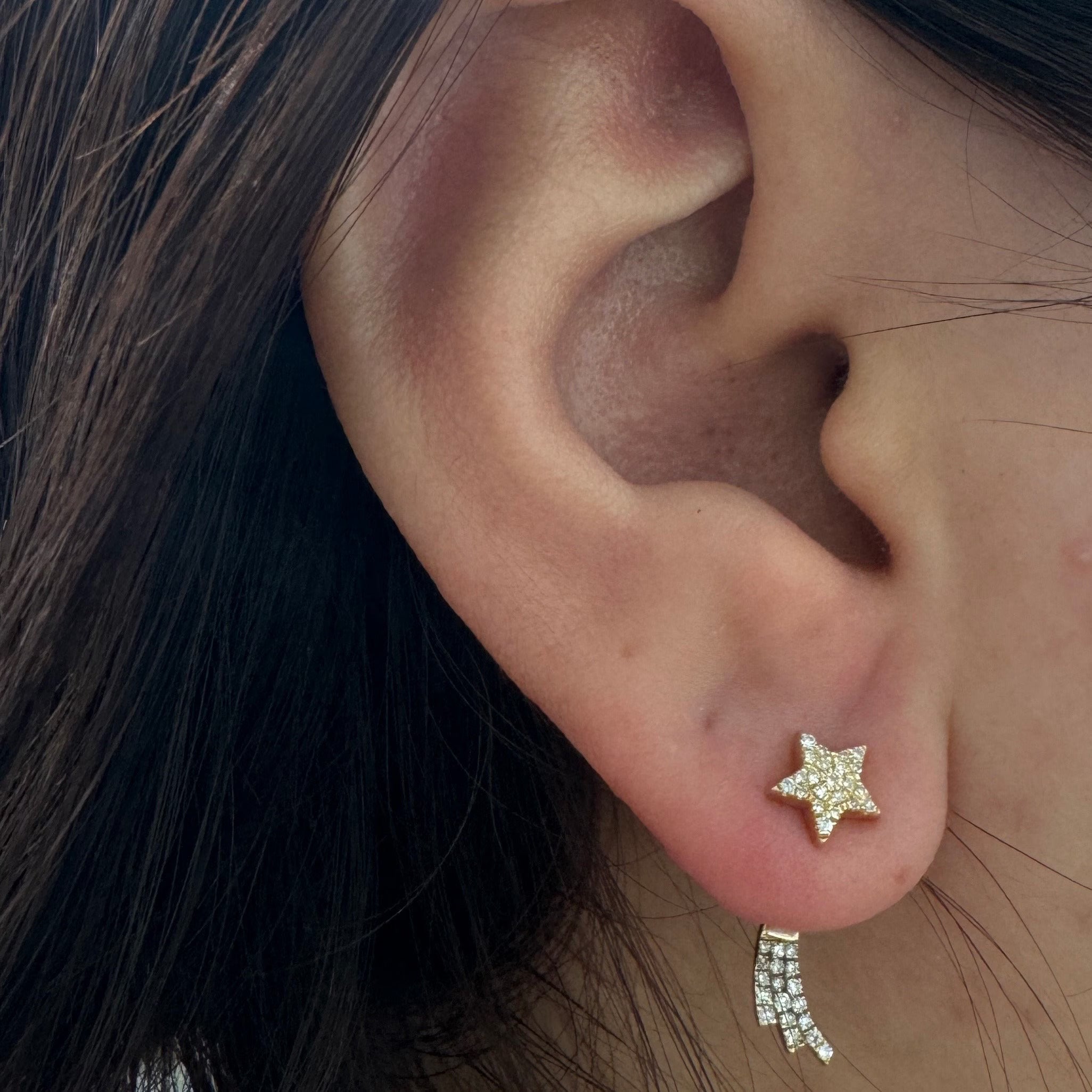 Comet Star Ear Studs