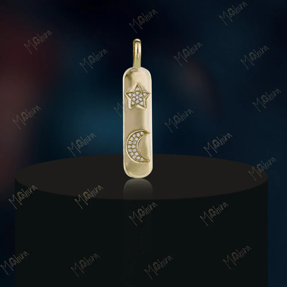 Star-Moon Dog Tag