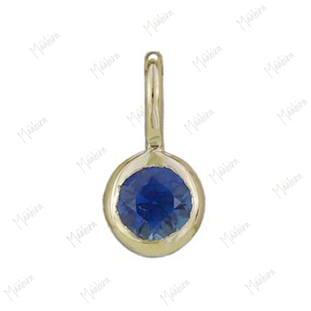 Diamond Bezel Charm April 4mm