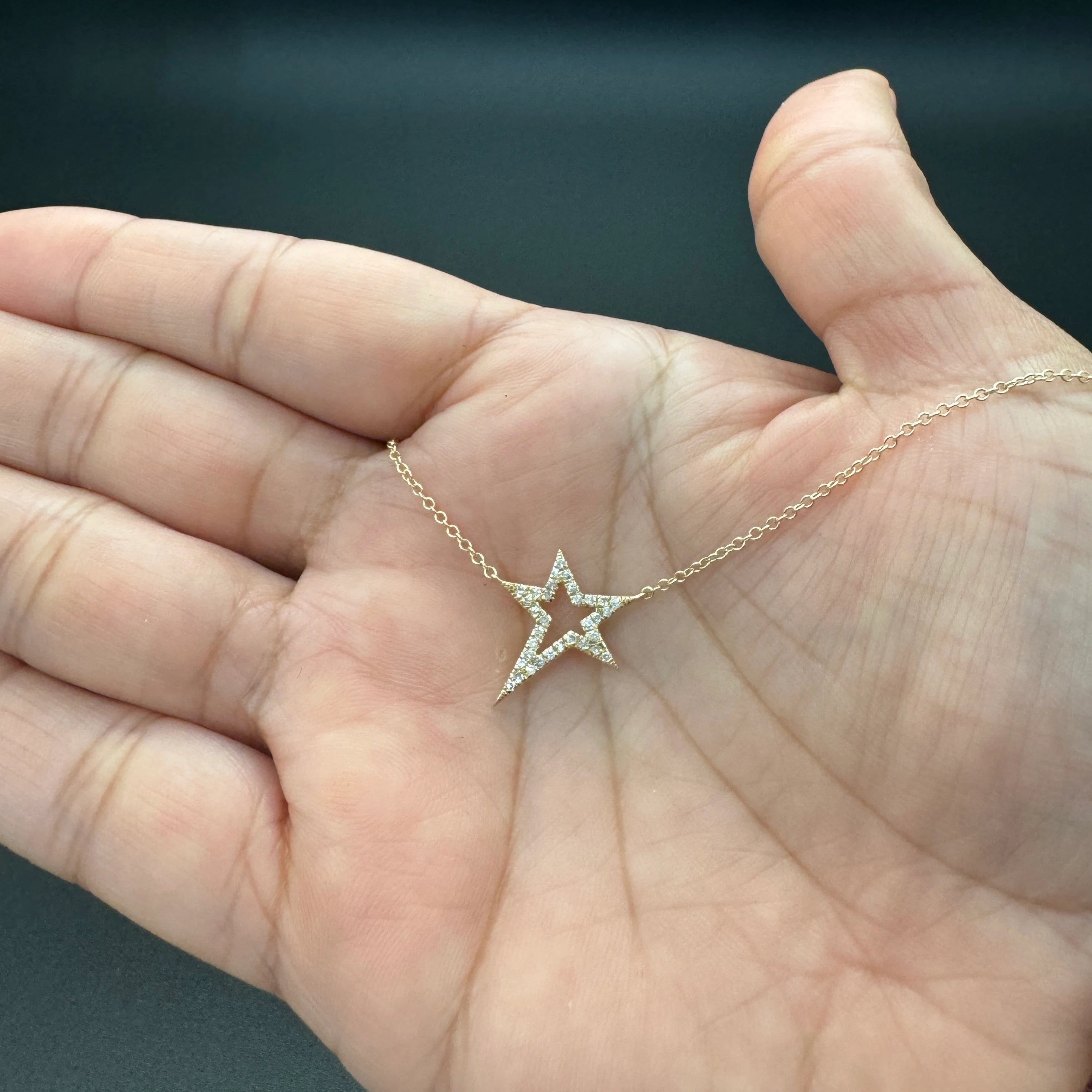 Diamond Star Pendant Necklace