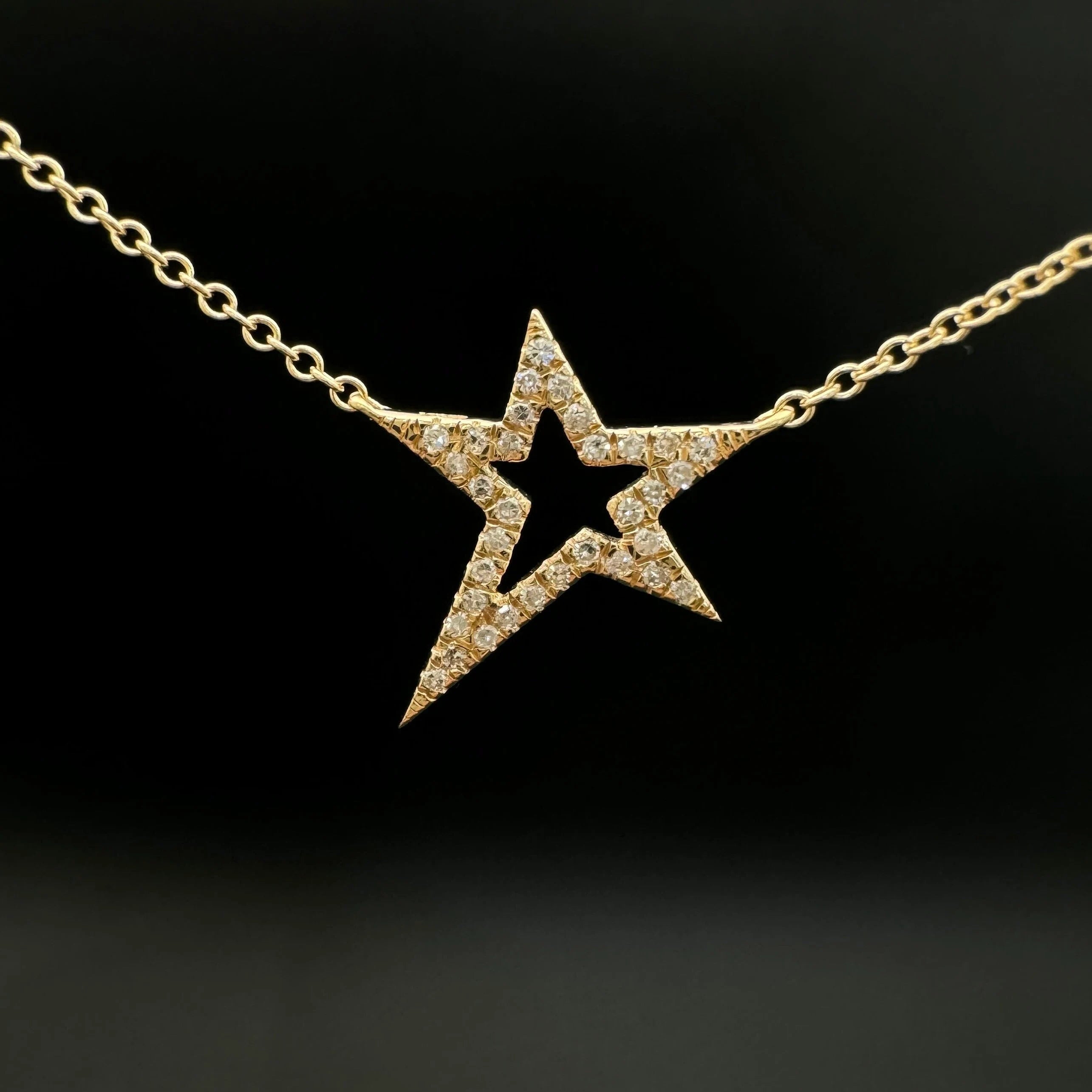 Diamond Star Pendant Necklace