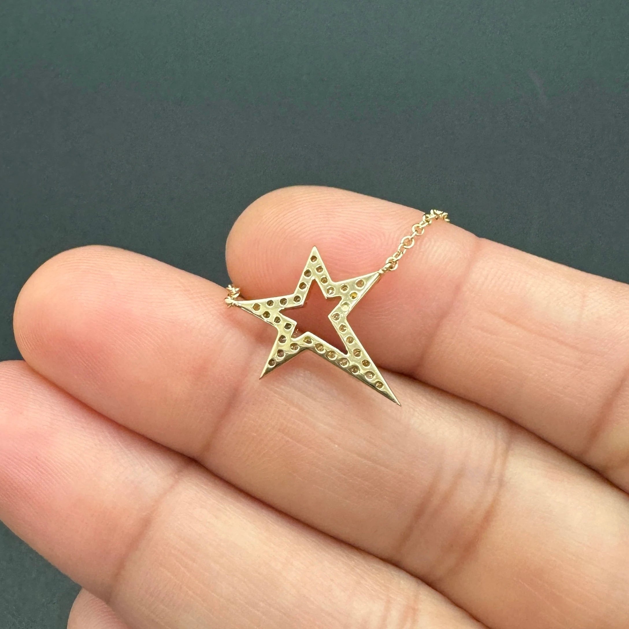 Diamond Star Pendant Necklace