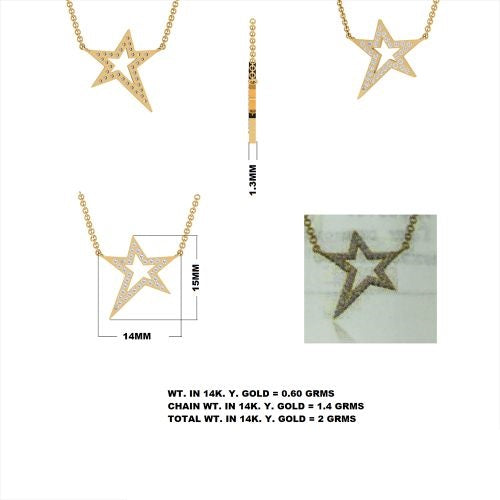 Diamond Star Pendant Necklace