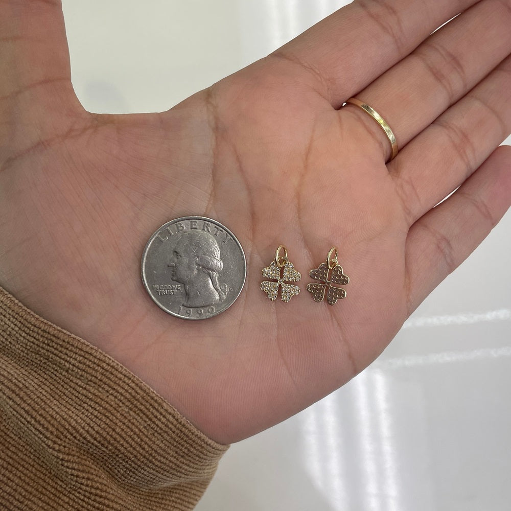 Diamond Clover Charm