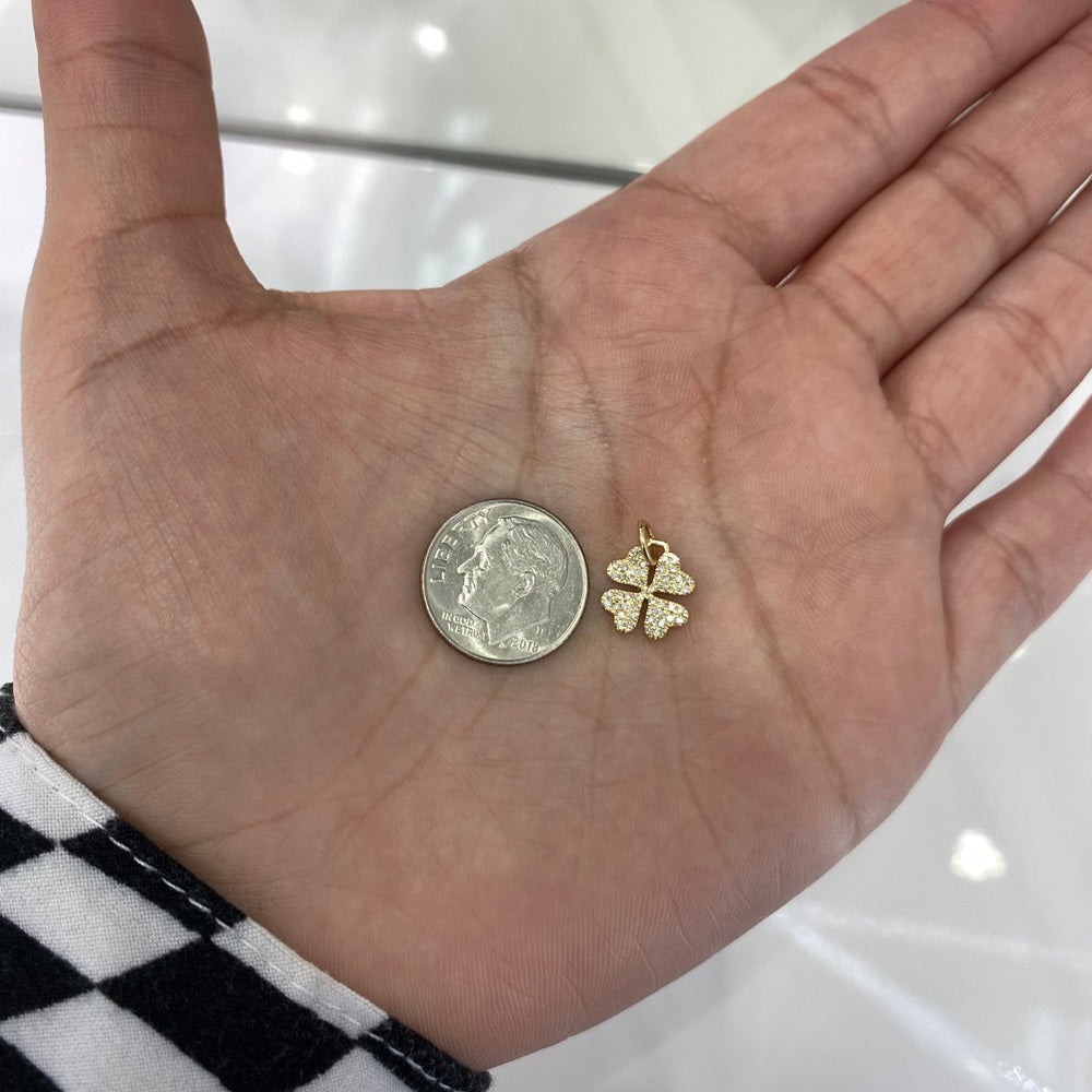 Diamond Clover Charm