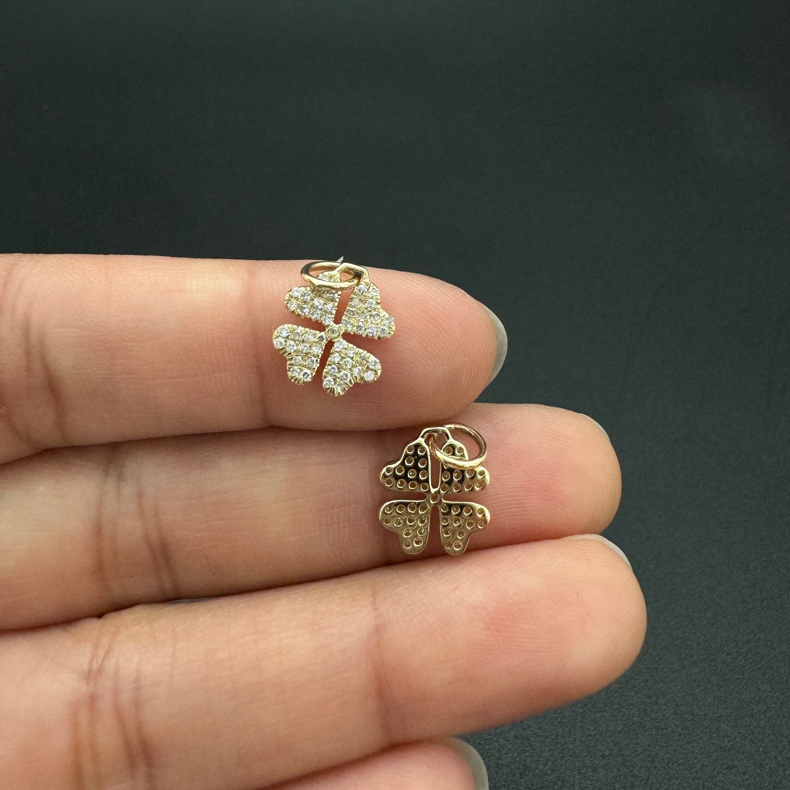 Diamond Clover Charm