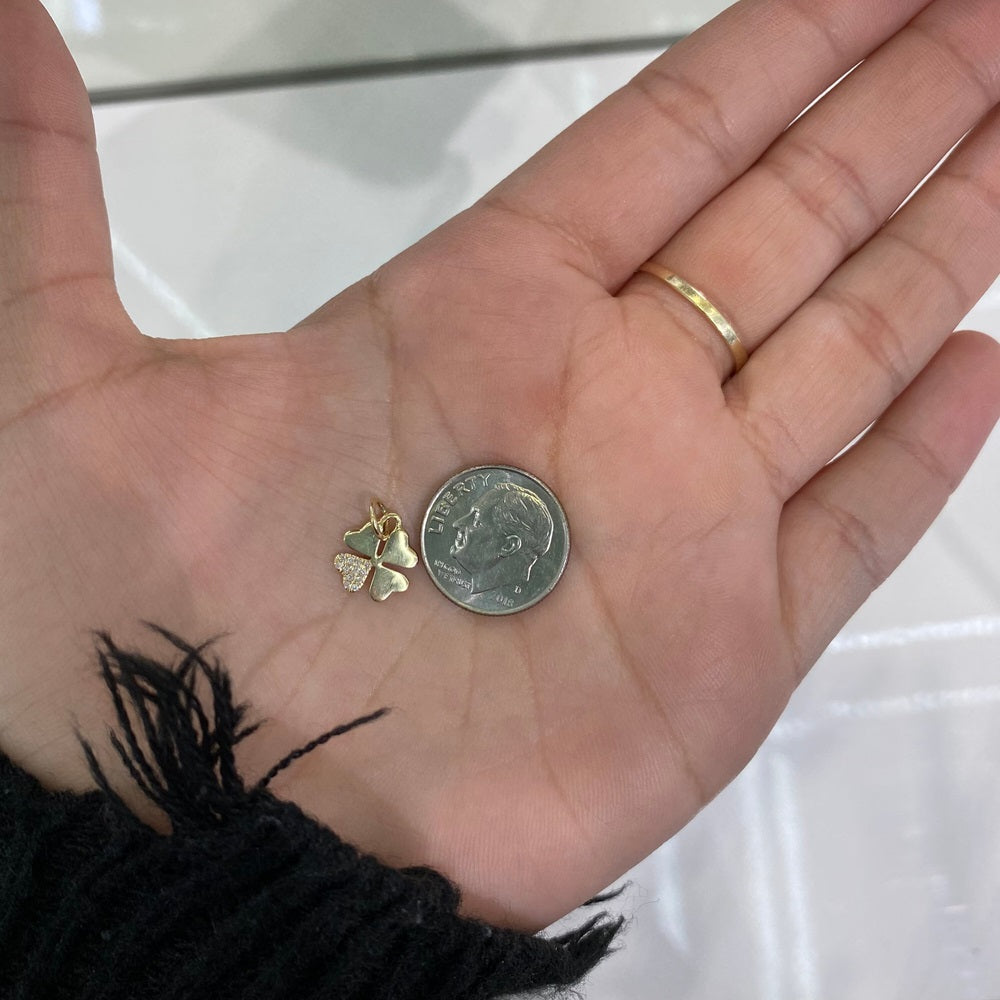 Diamond Clover Charm
