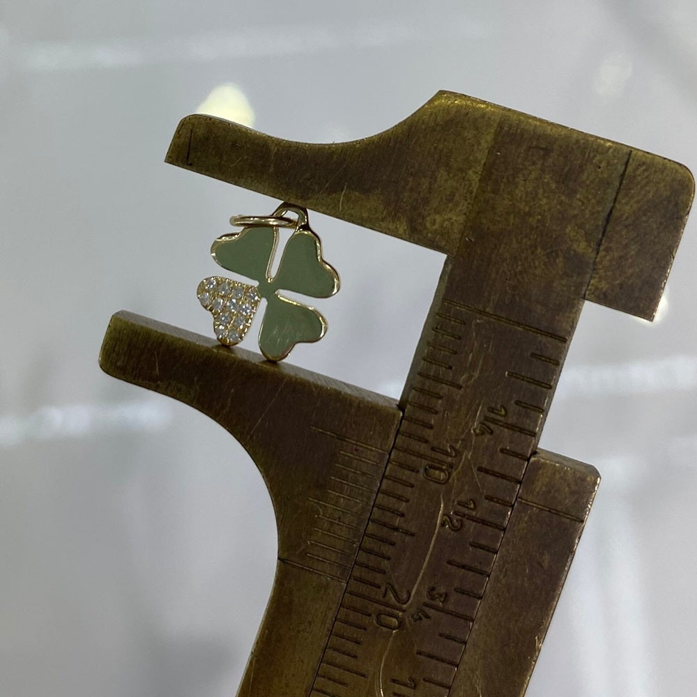 Diamond Clover Charm