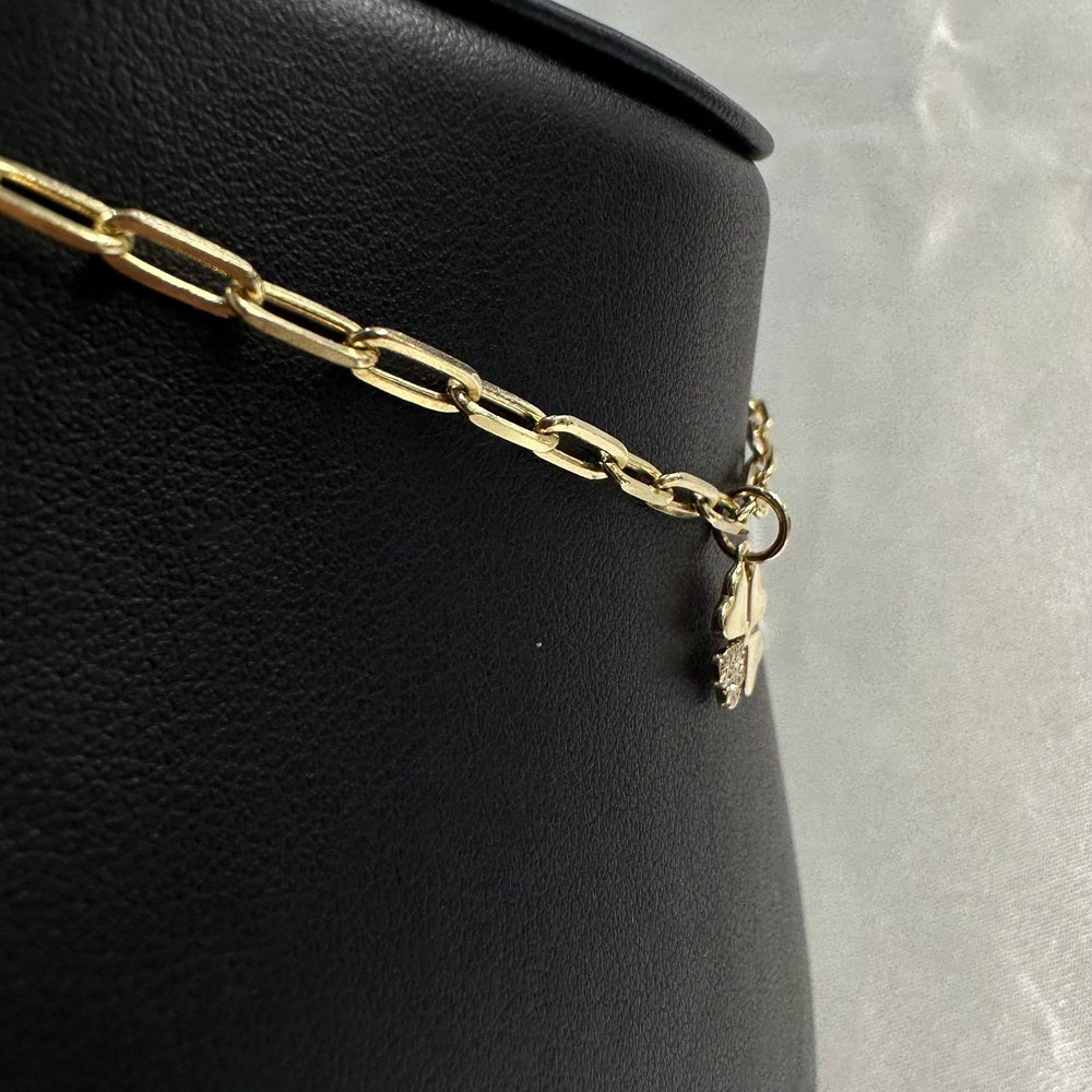 Diamond Clover Charm
