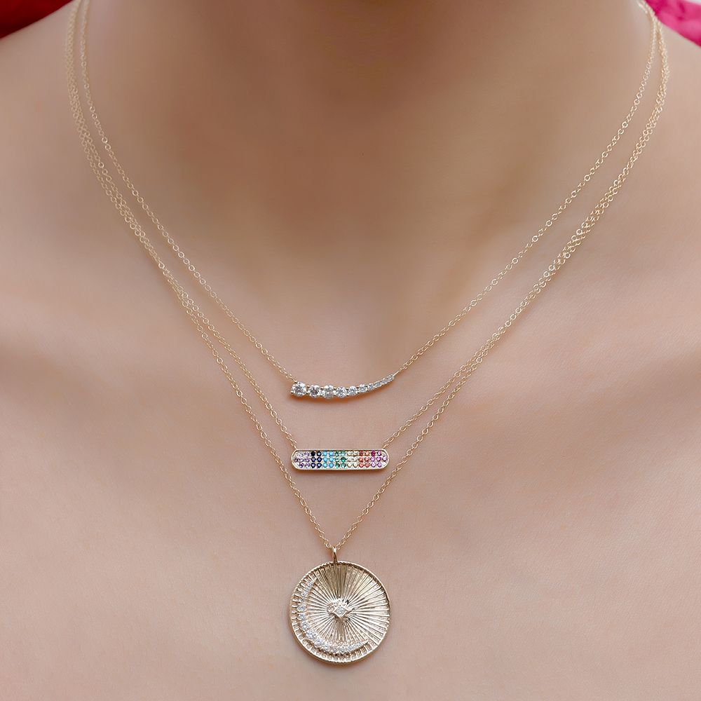 Diamond Journey Pendant Necklace