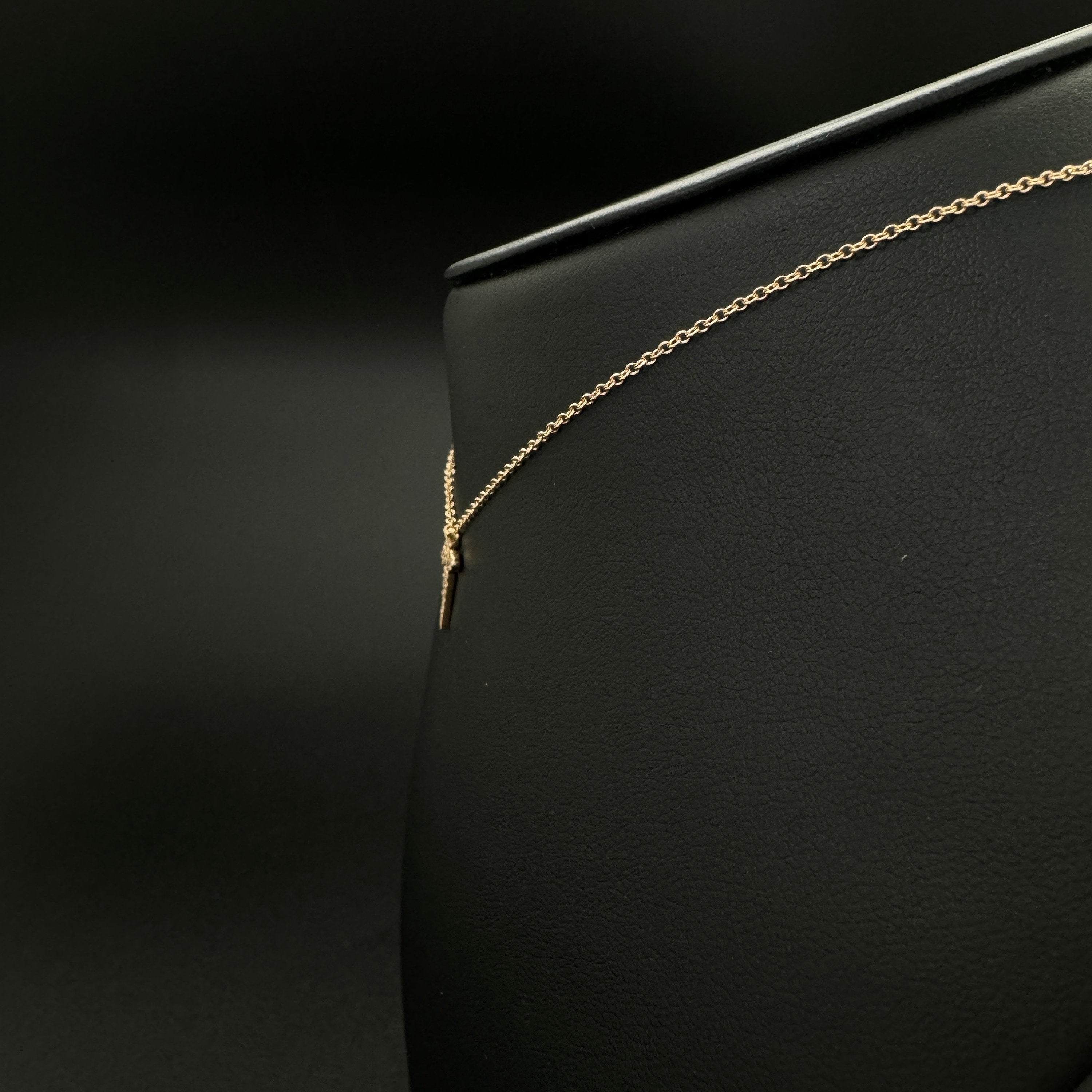 Diamond Cross Necklace 8.40x11.50mm