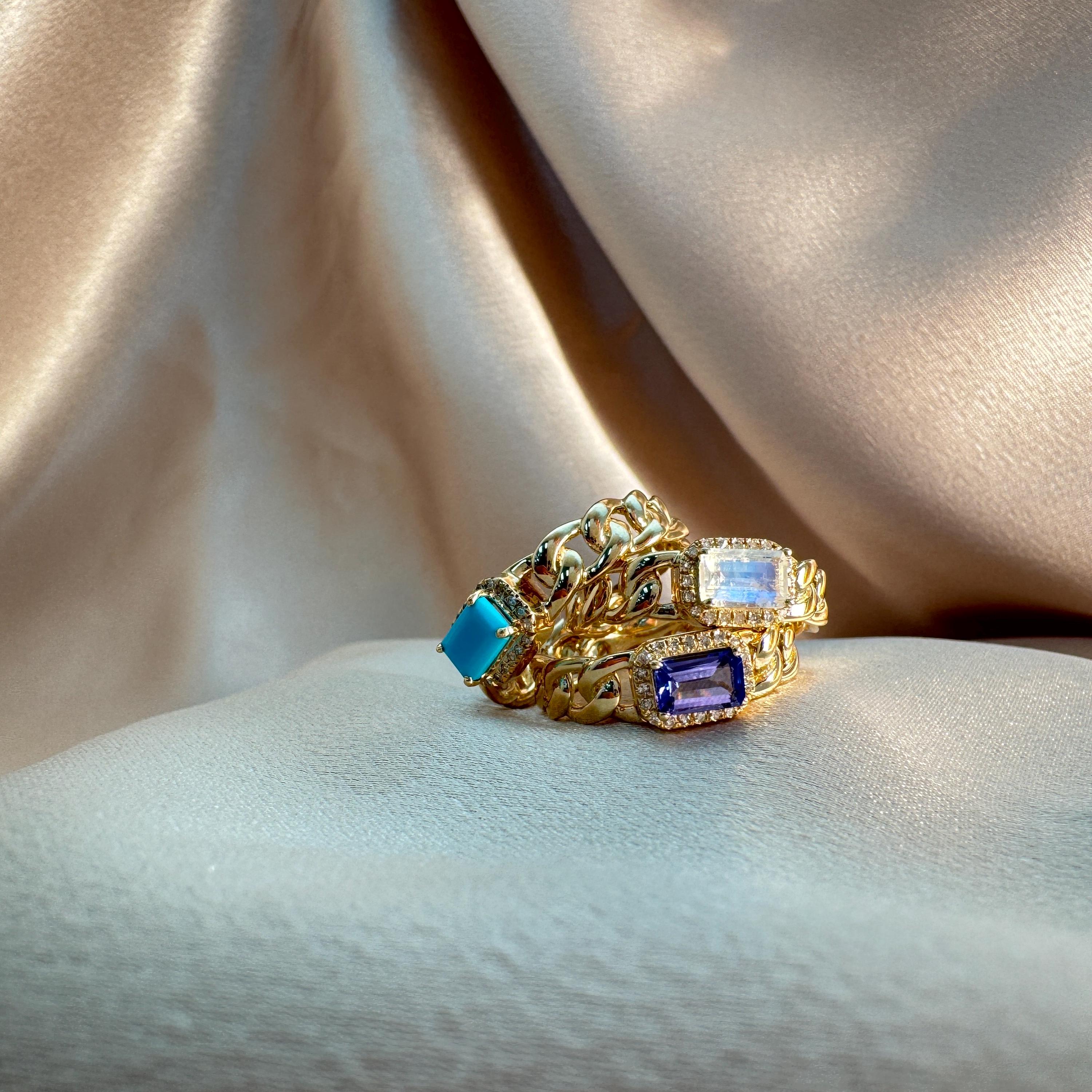 Diamond Turquoise Ring