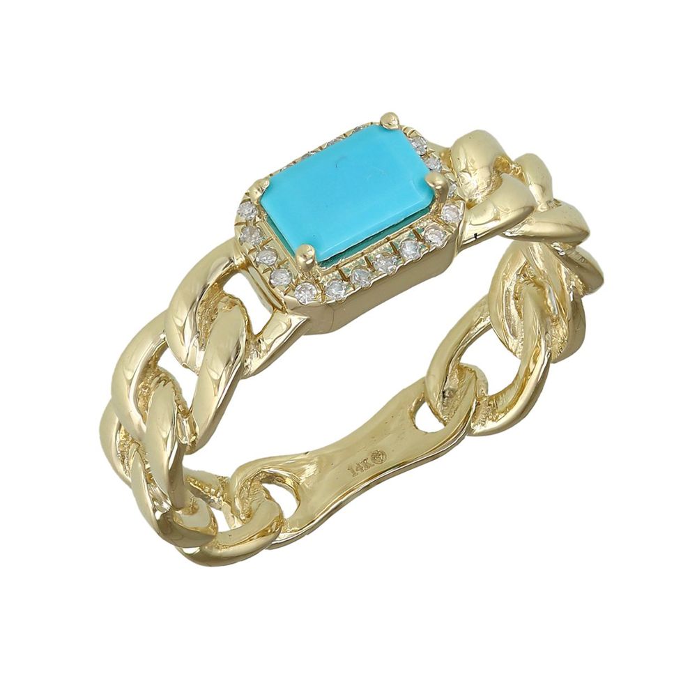Diamond Turquoise Ring
