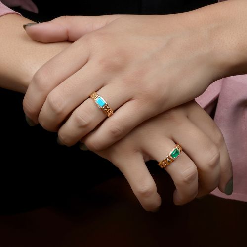 Diamond Turquoise Ring