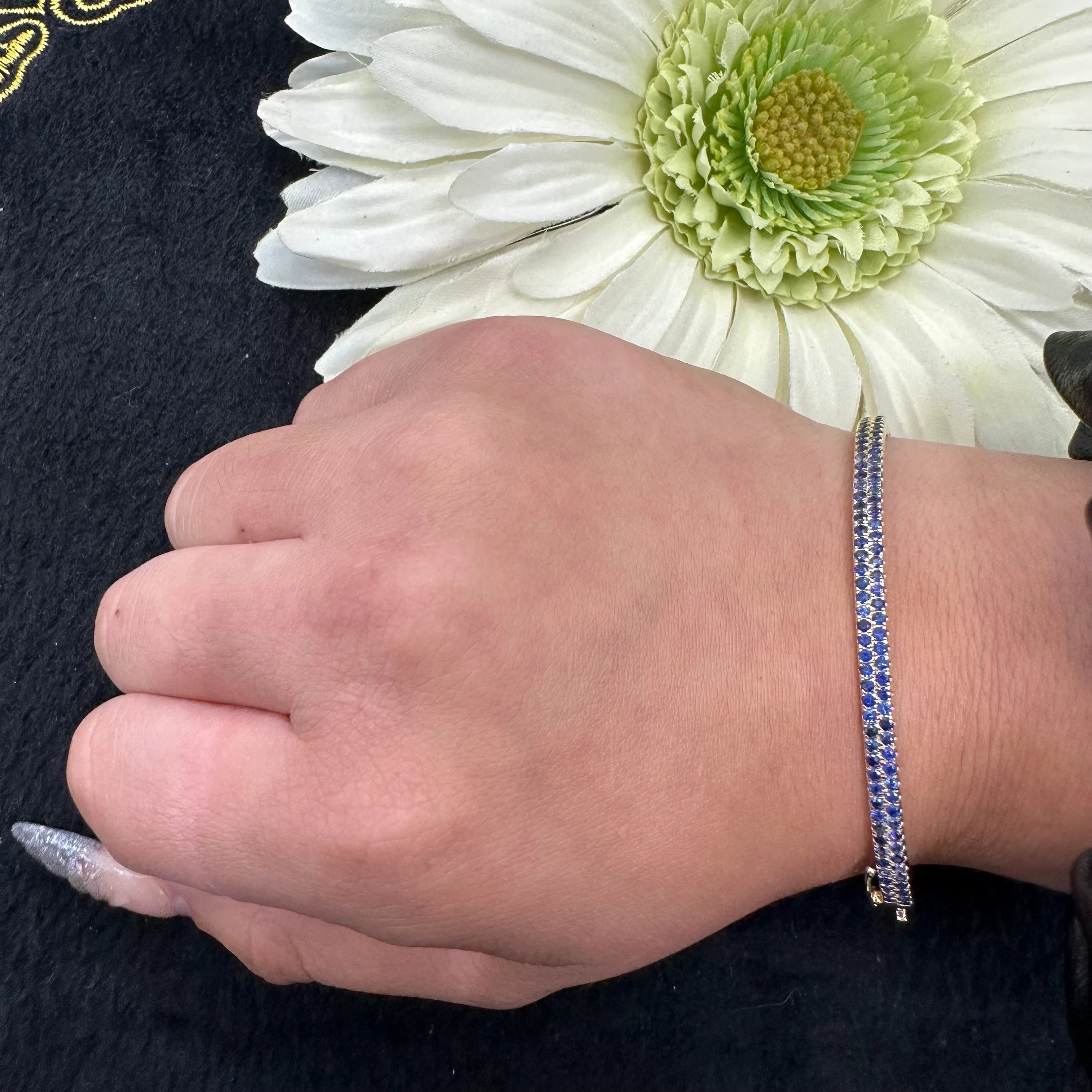 Blue Sapphire Bangle