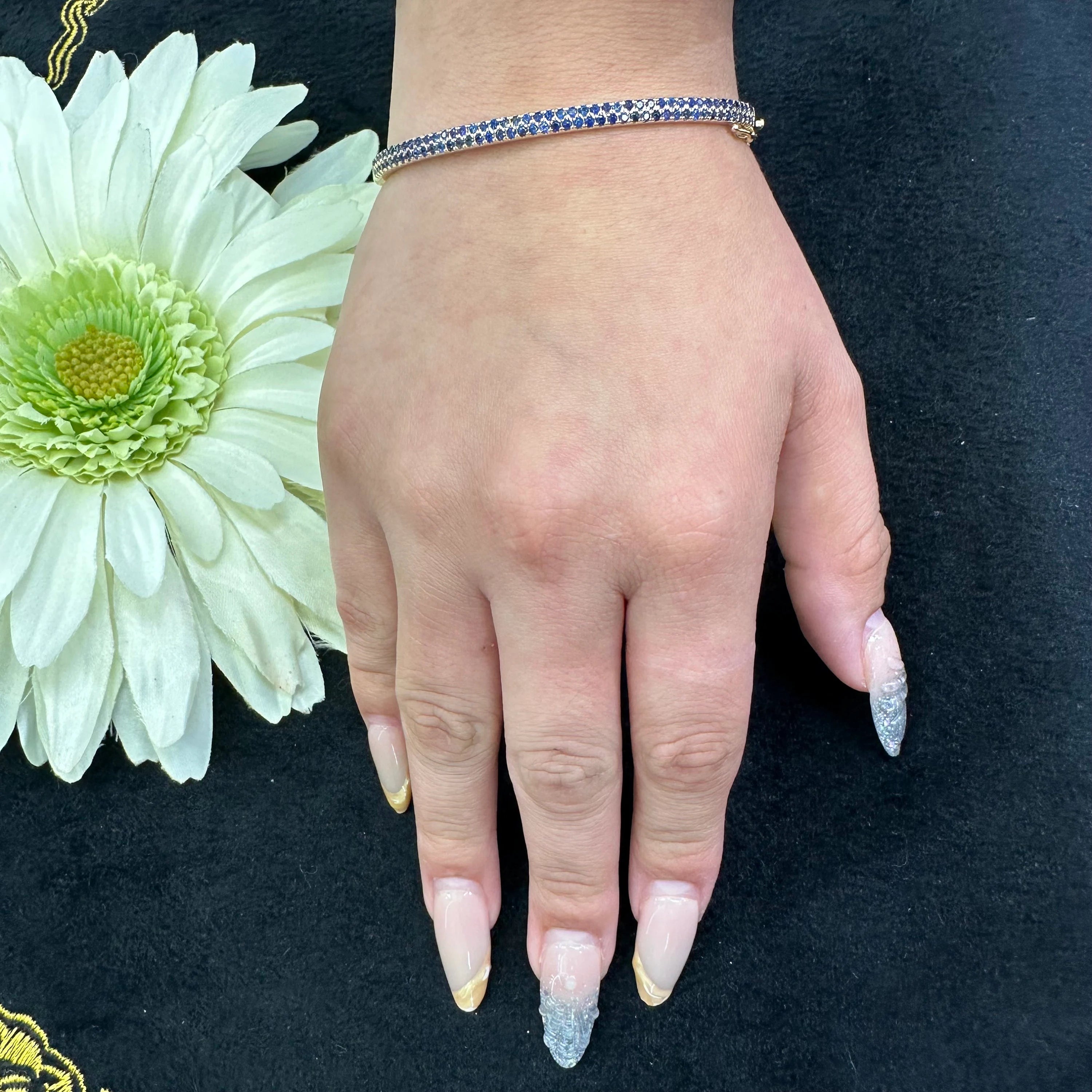 Blue Sapphire Bangle