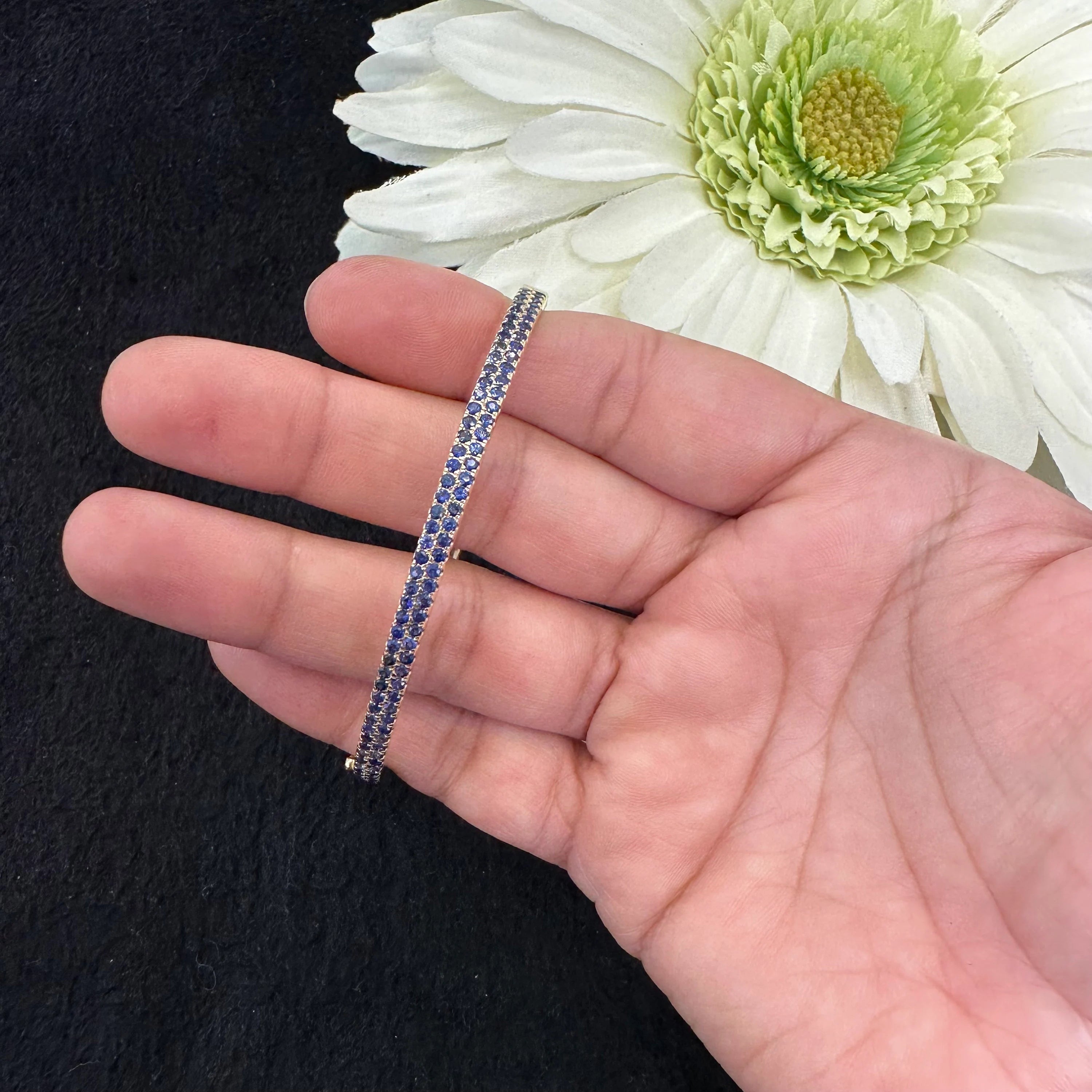 Blue Sapphire Bangle