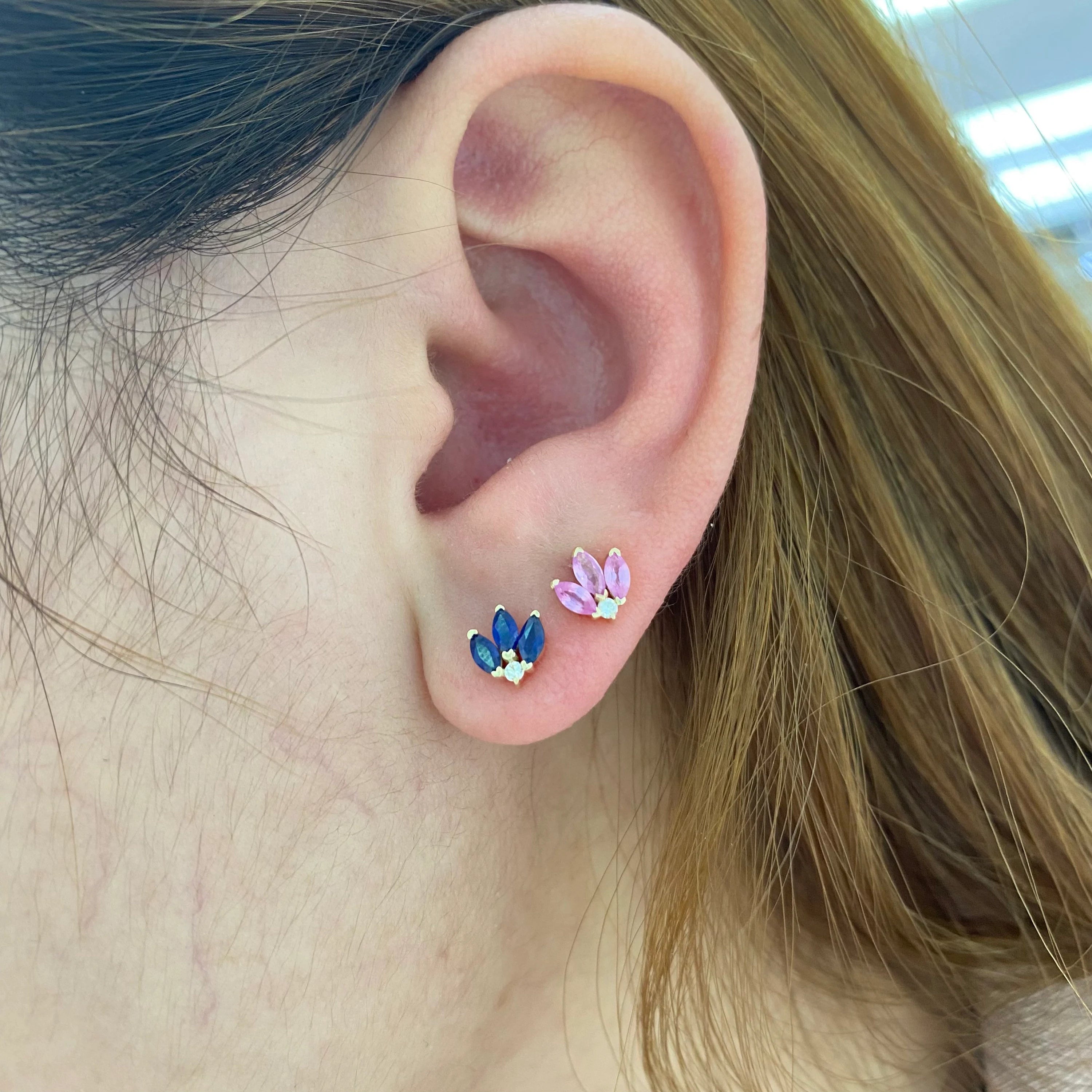 Blue Sapphire Earring