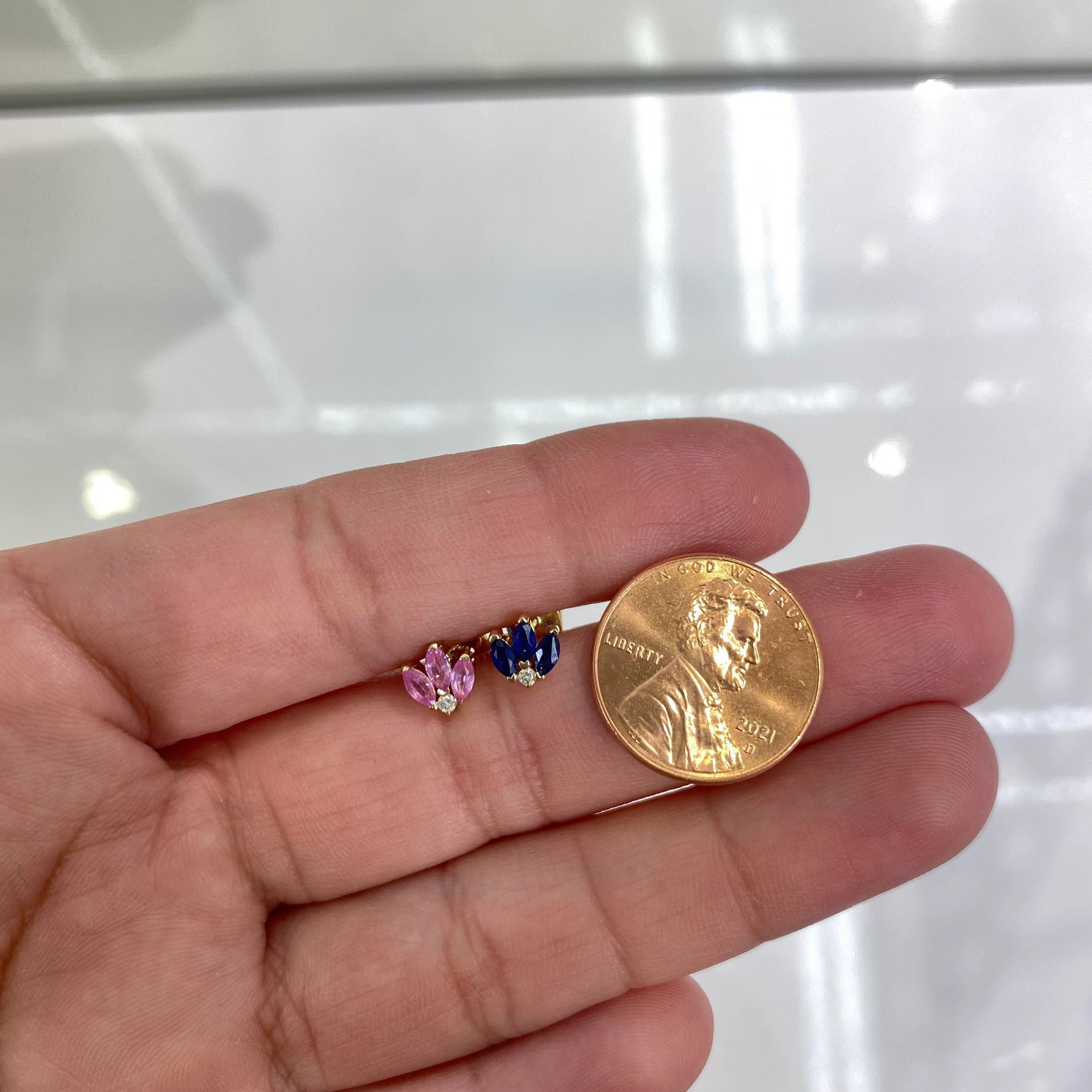 Blue Sapphire Earring