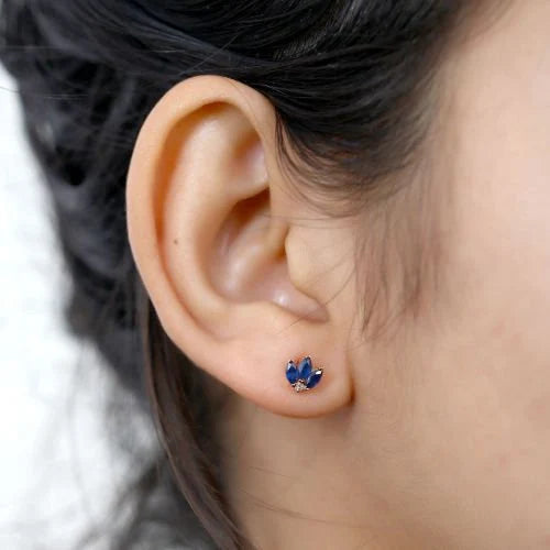 Blue Sapphire Earring