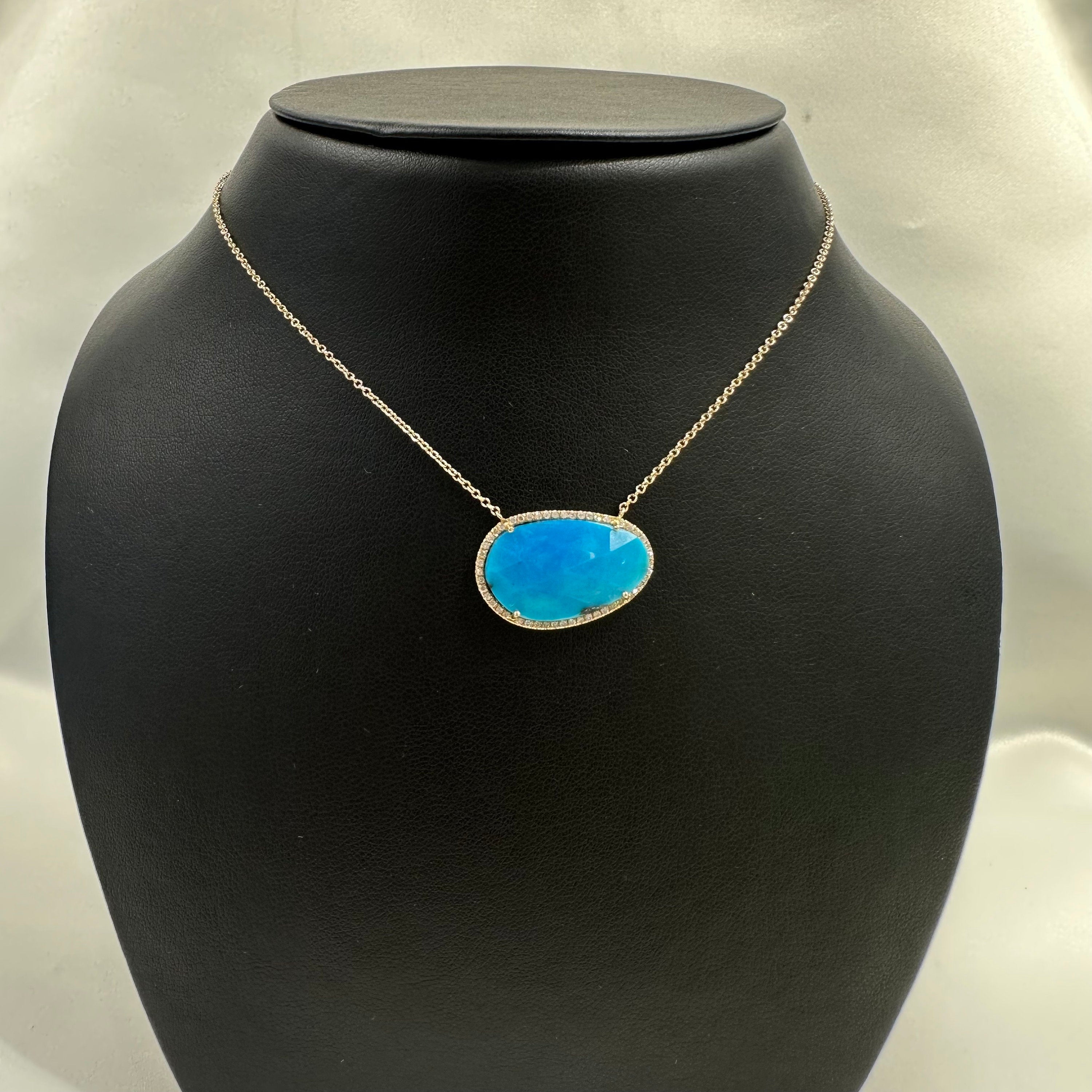Diamond Turquoise Necklace
