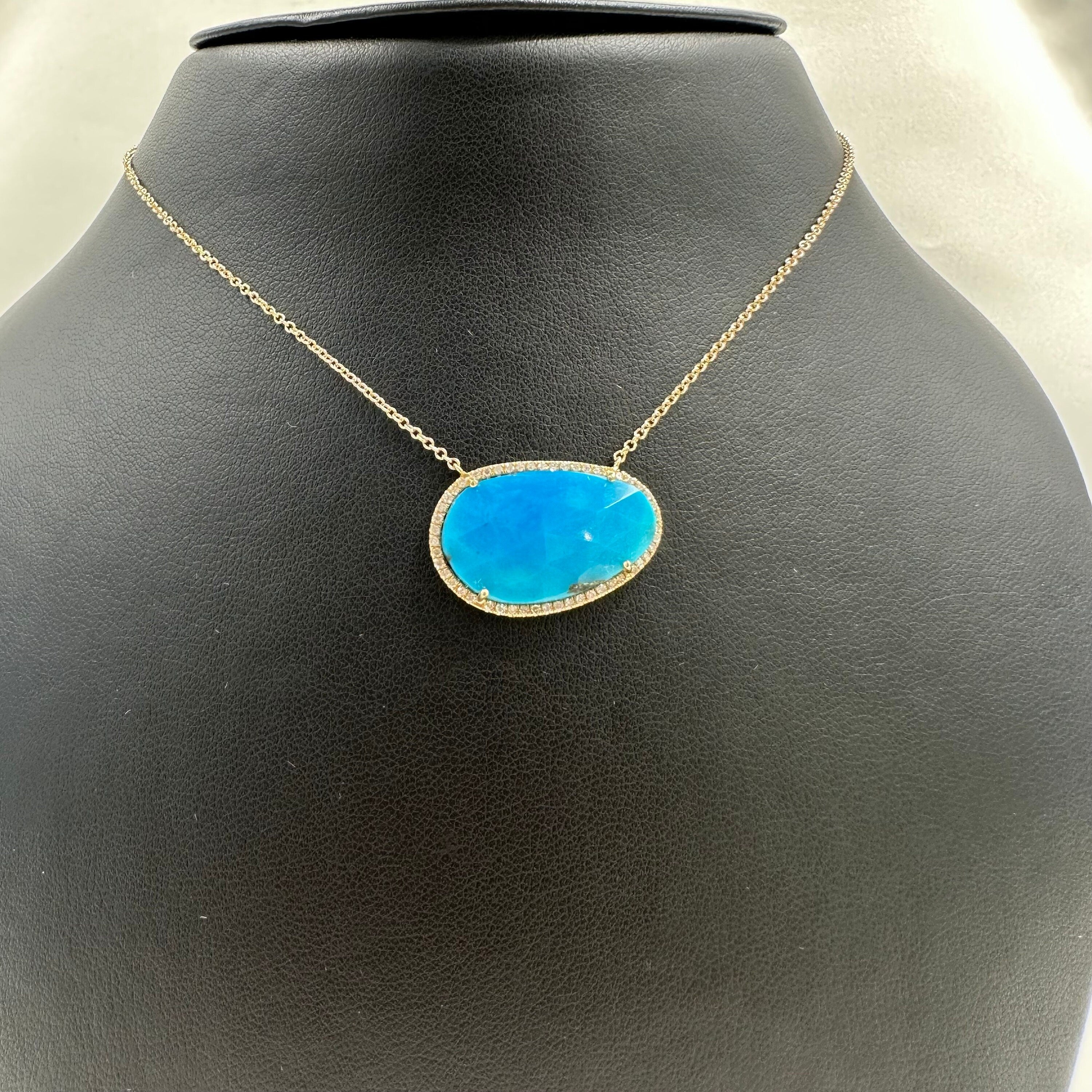 Diamond Turquoise Necklace
