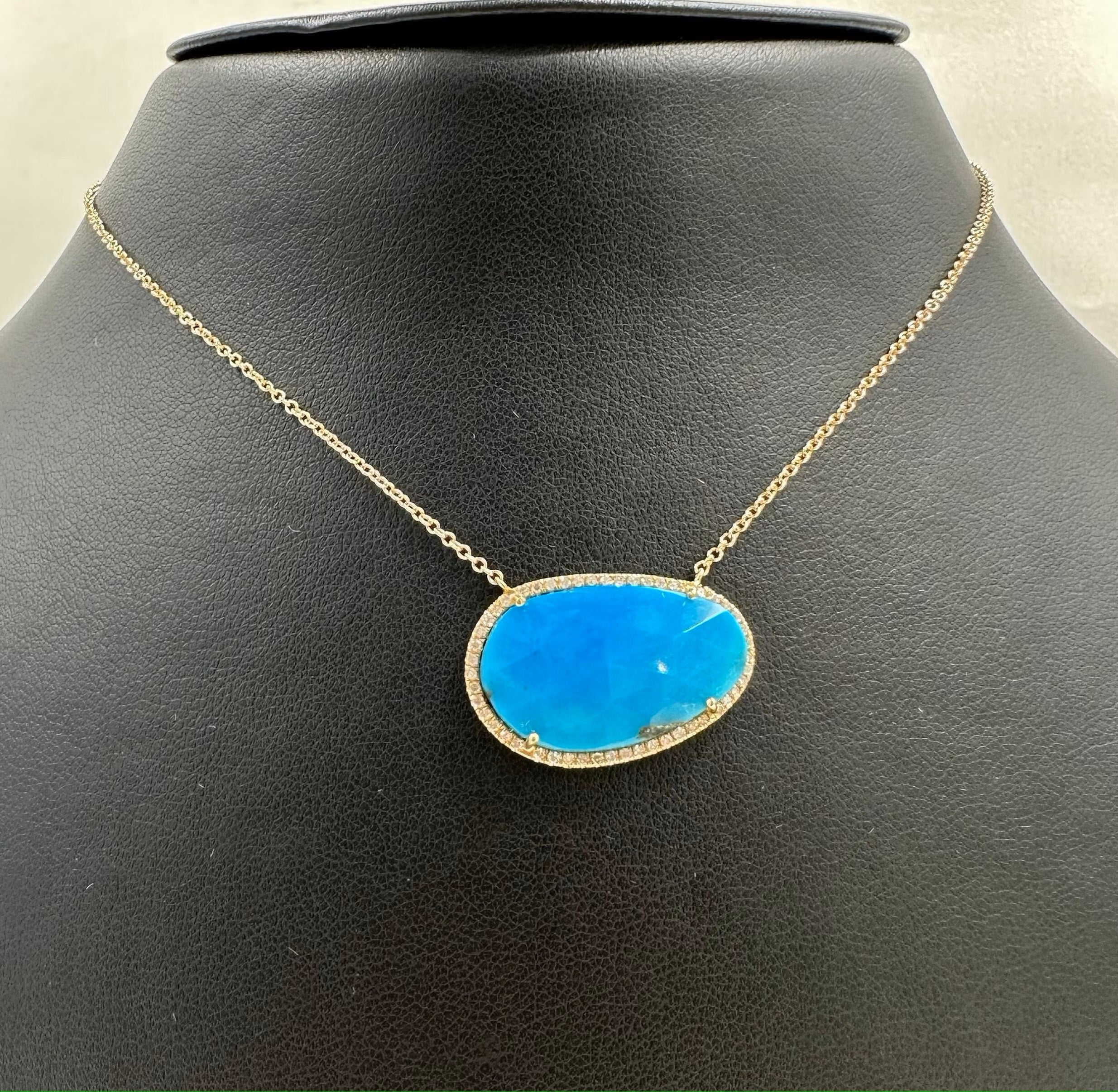 Diamond Turquoise Necklace