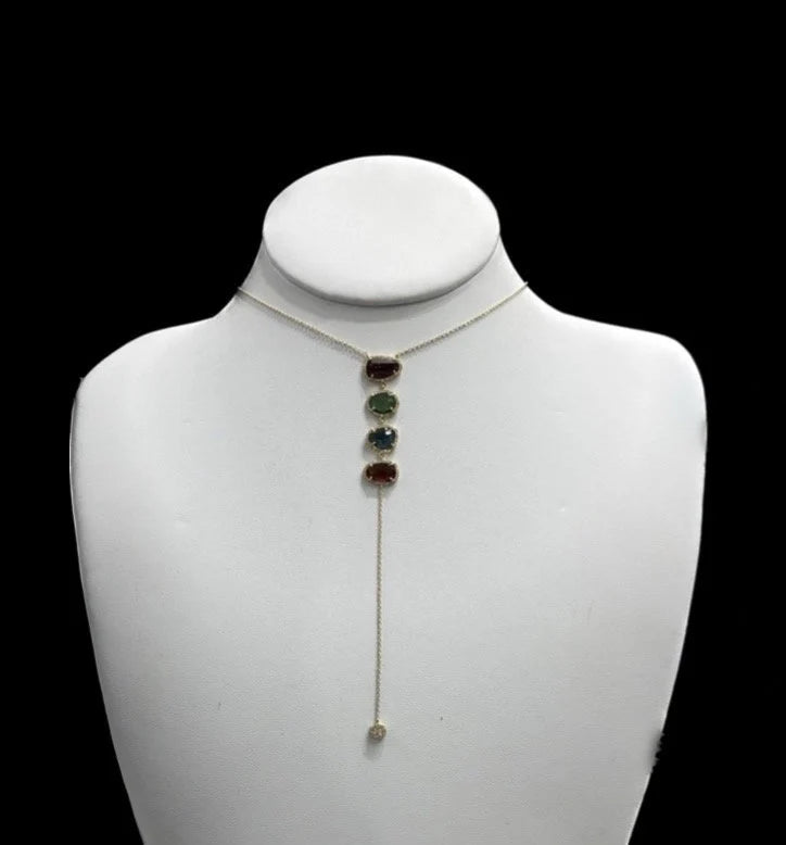 Diamond Tourmaline Necklace