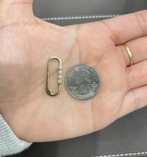 Diamond Rectangle Clicker Charm Connector