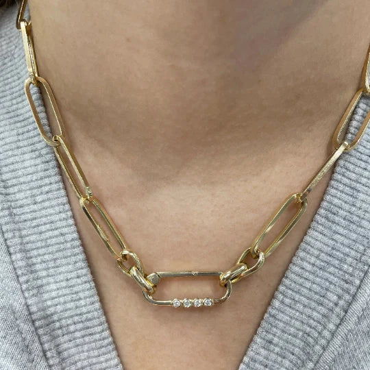 Diamond Rectangle Clicker Charm Connector