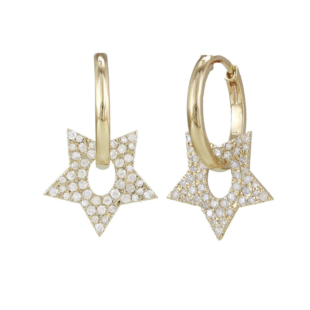 Diamond Star on Huggies 13.60x3mm