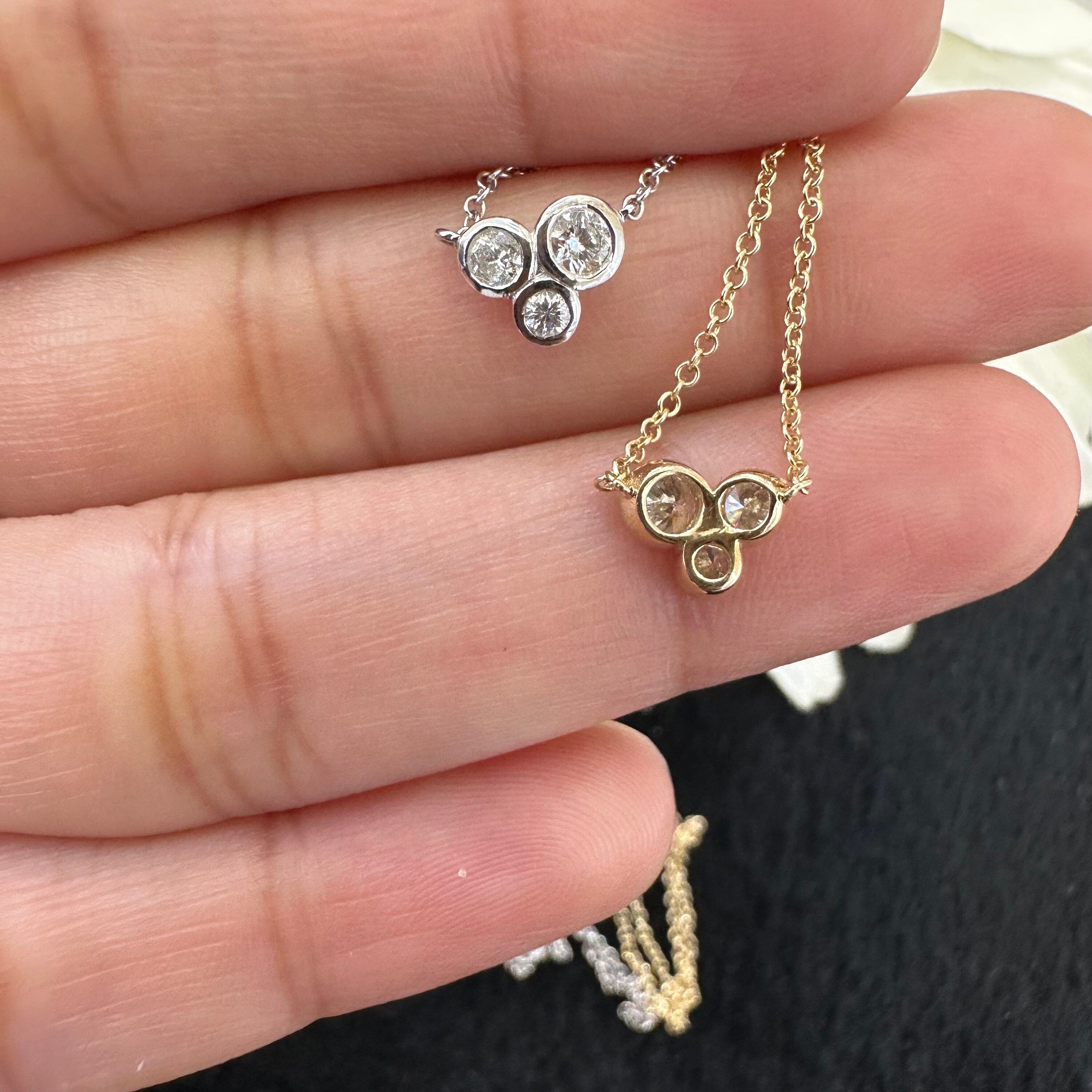 3 Diamond Necklace