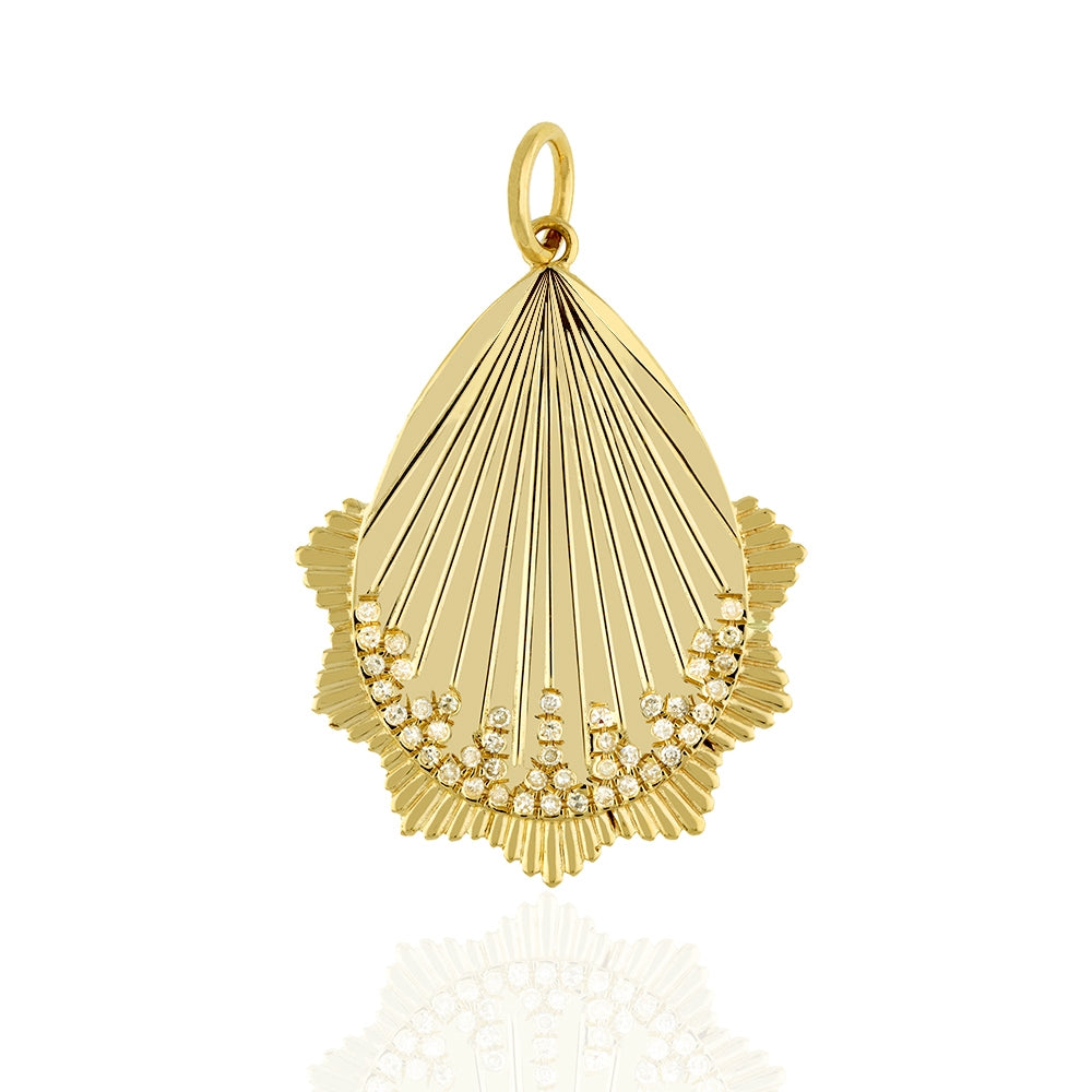 Diamond SunRays Pendant 24x29mm