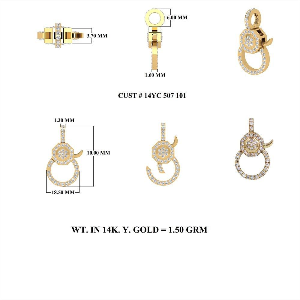 Diamond Lobster Clasp