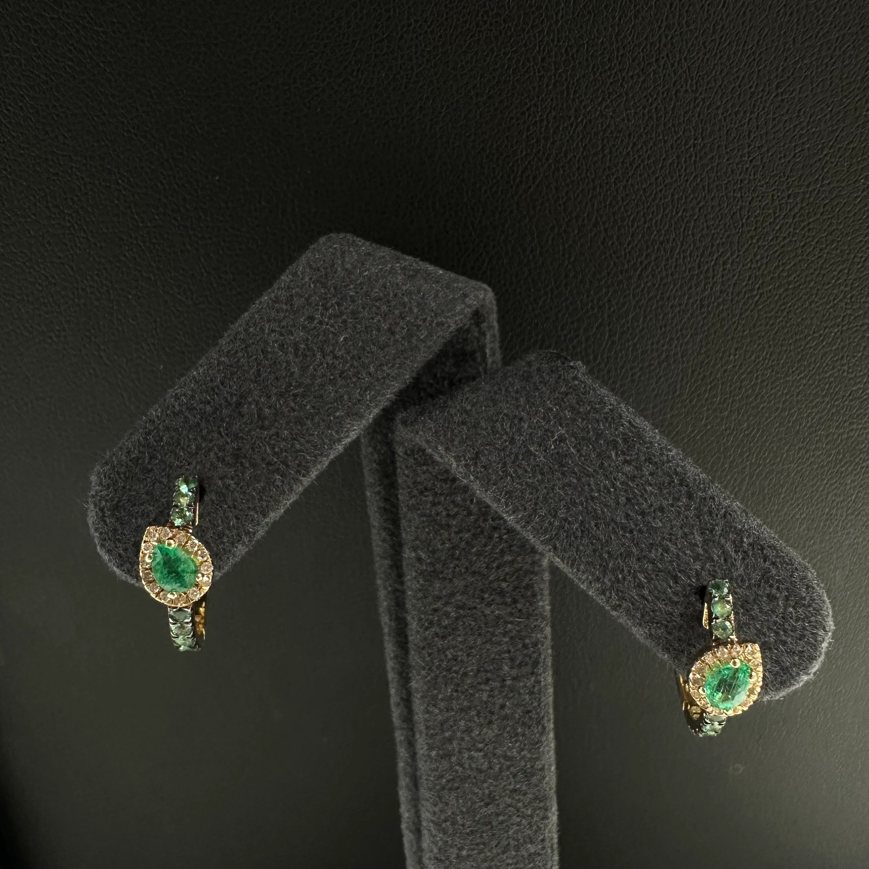 Diamond Emerald Earring