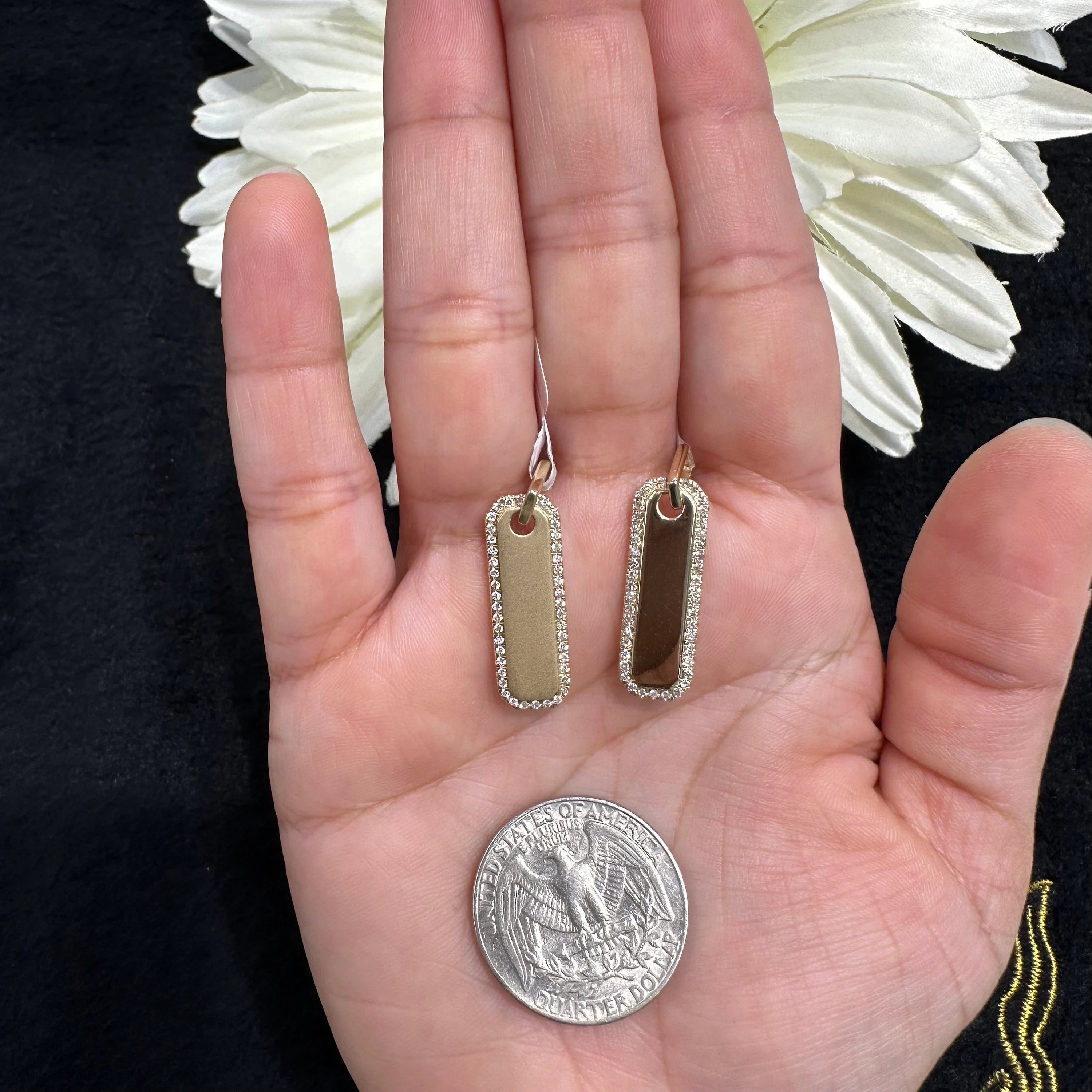 Diamond Dog Tag Pendant
