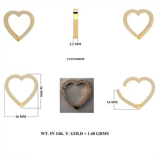 Diamond Heart Shape Lock