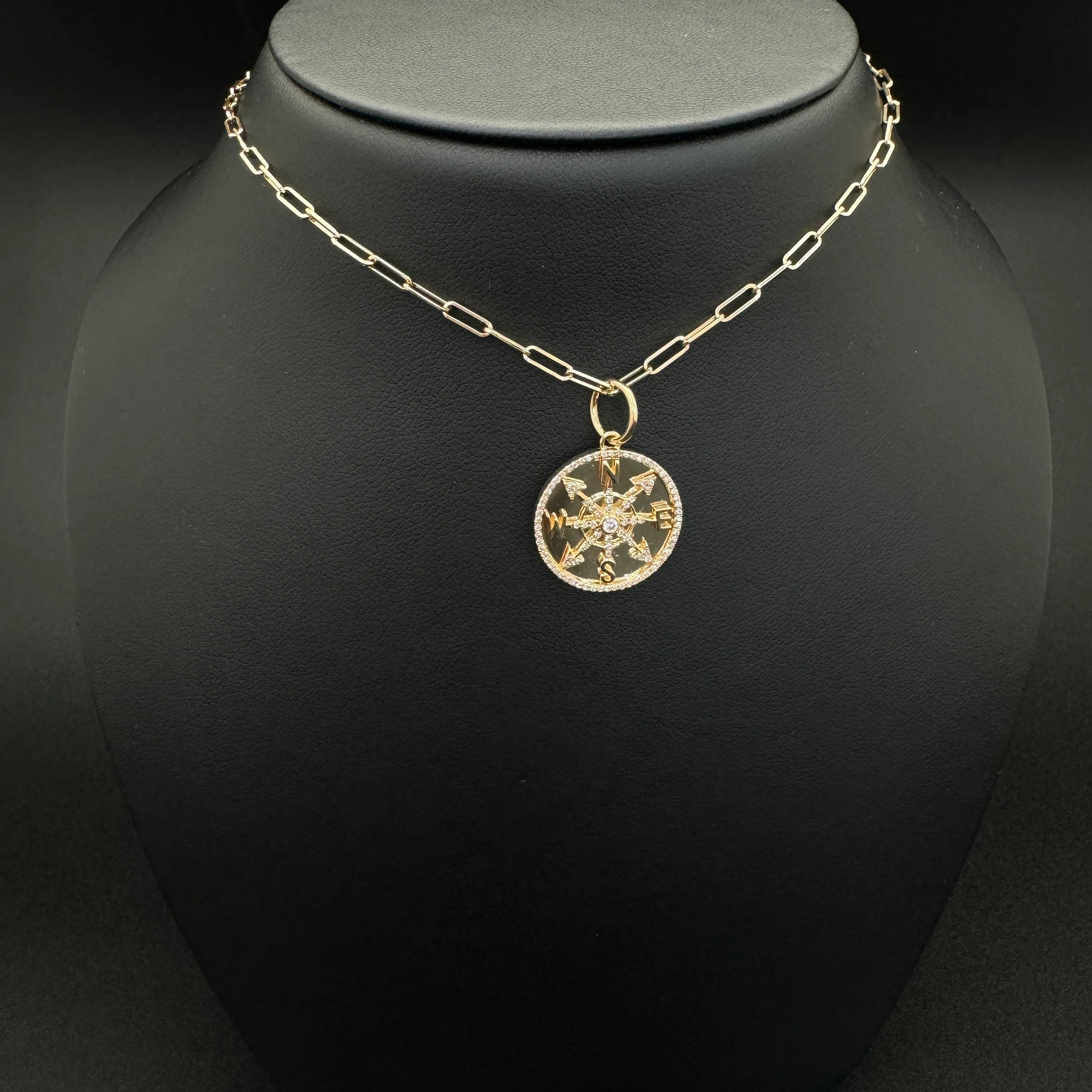 Diamond Compass Pendant